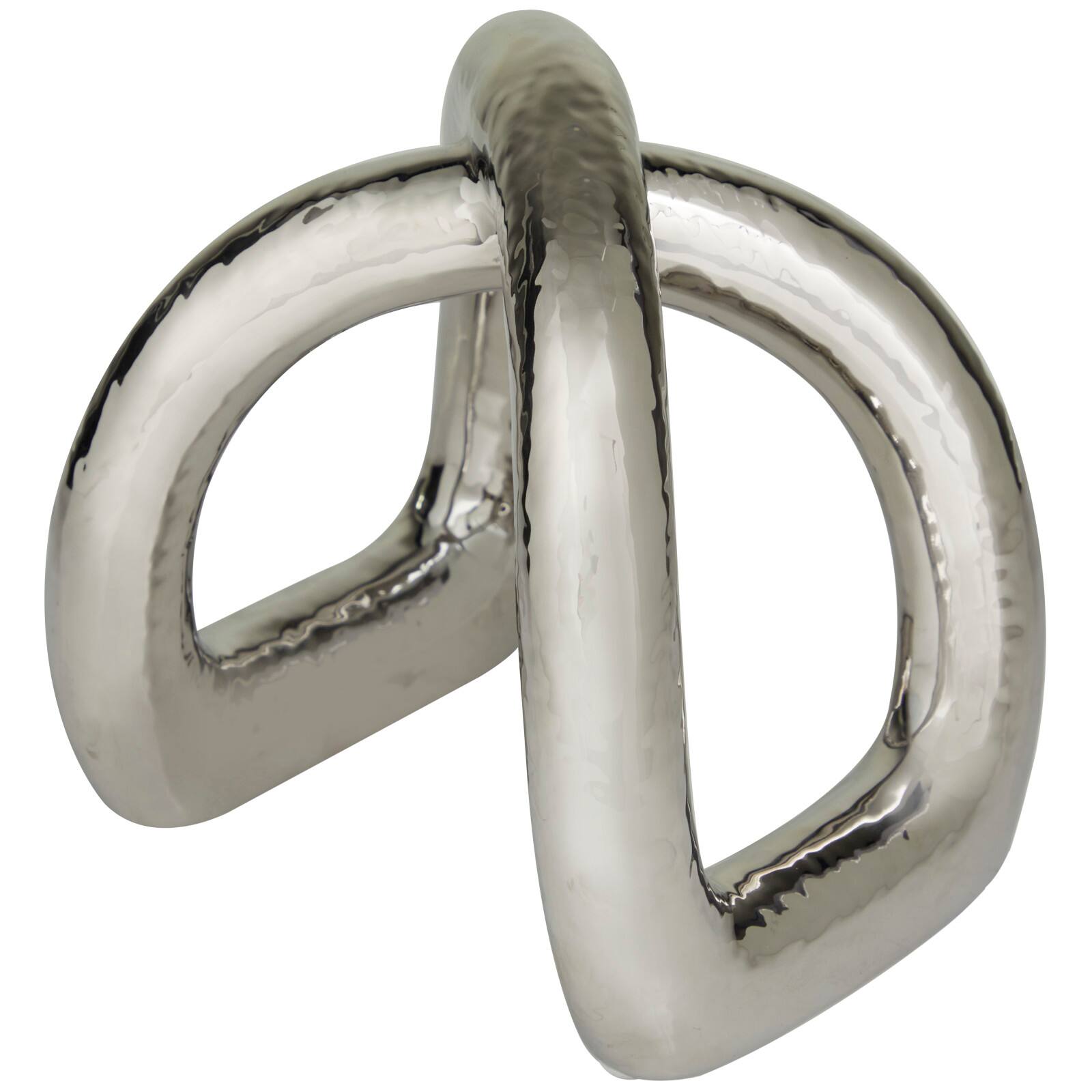 CosmoLiving by Cosmopolitan 8" Porcelain Arched Abstract Sculpture