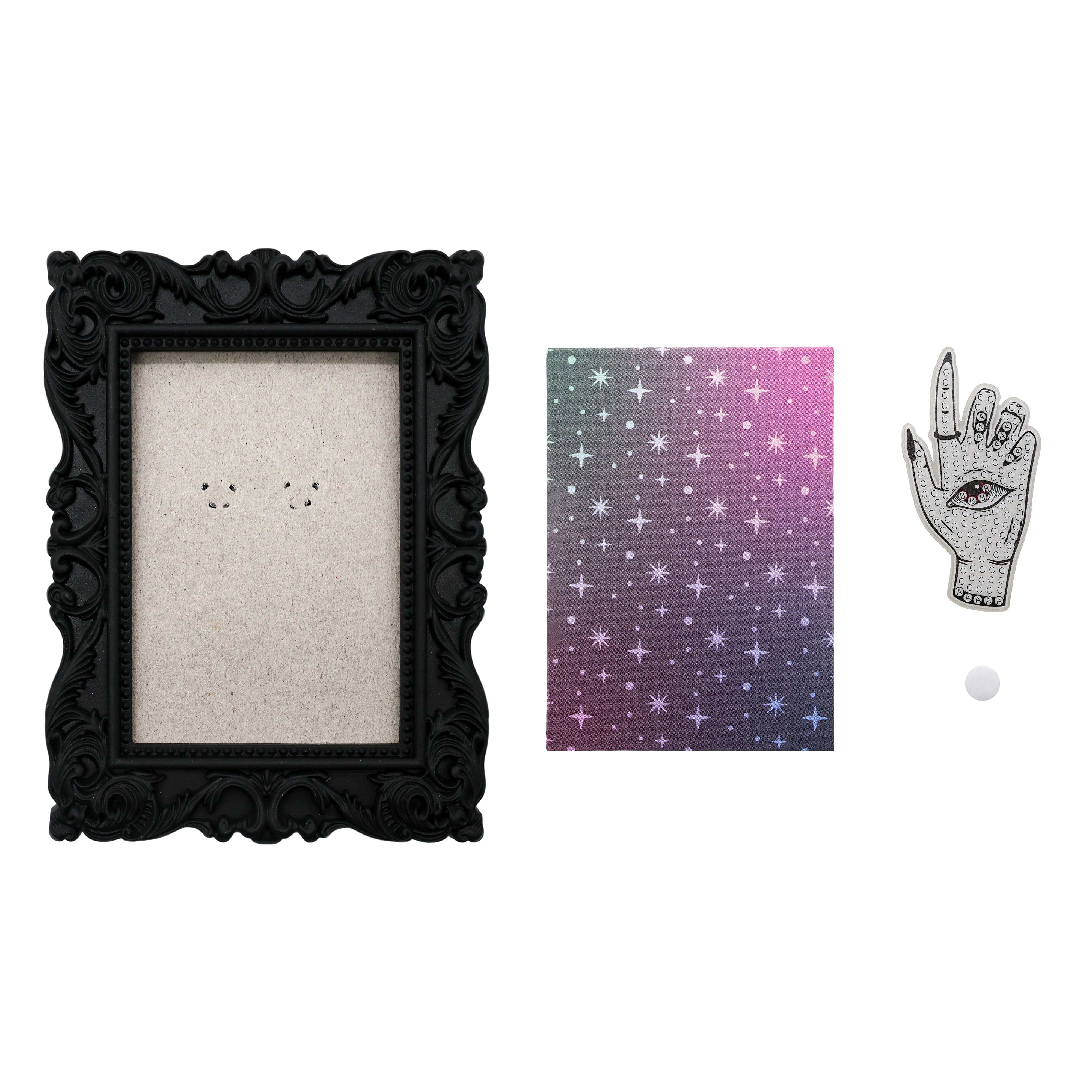 2" x 3" Witch Hand Acrylic Surface Diamond Art Kit with Frame by Make Market®