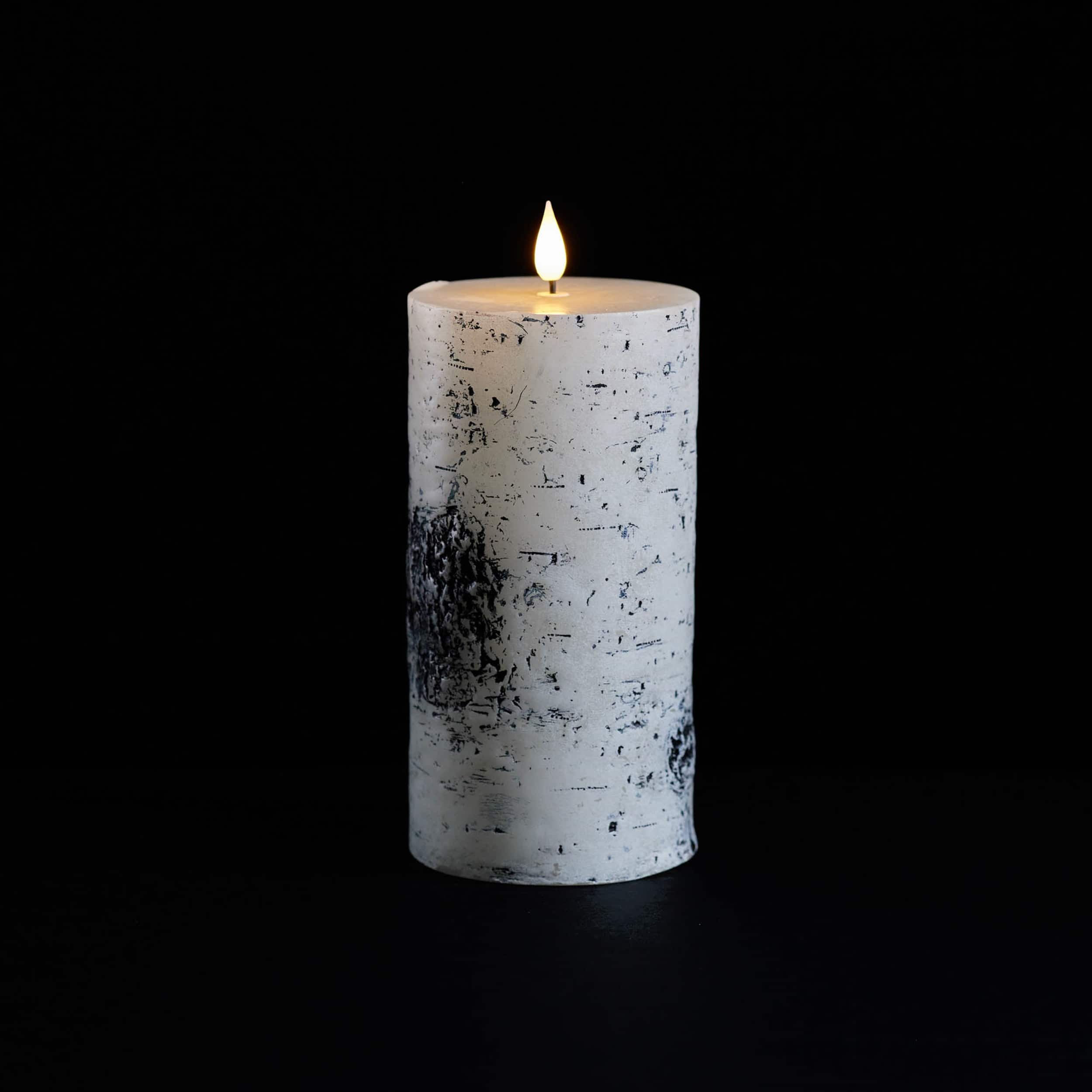 FIA WICK Birch Design Pillar Candles, 2ct.
