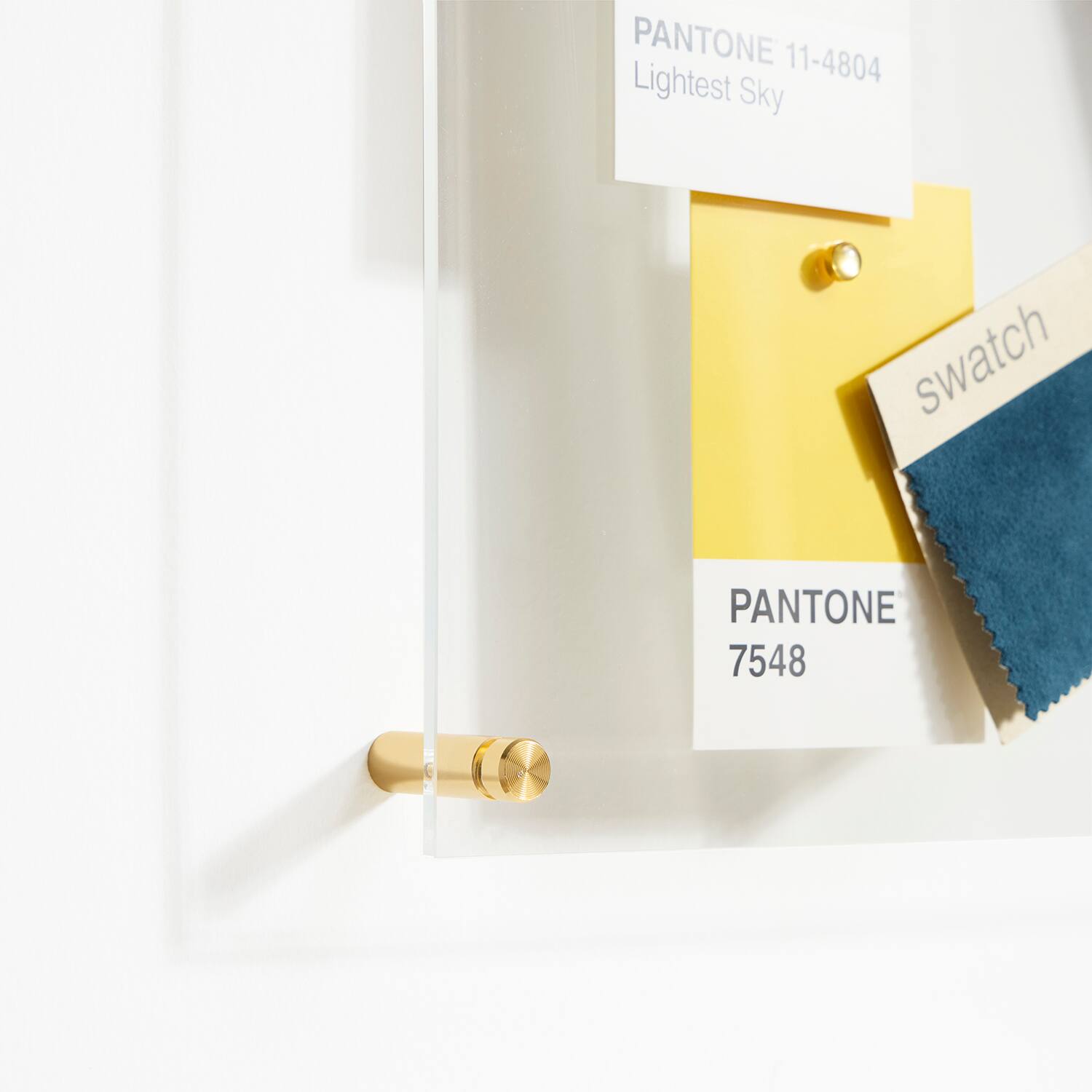 Wexel Art Easy Change Memo Board + Magnets with Gold Hardware