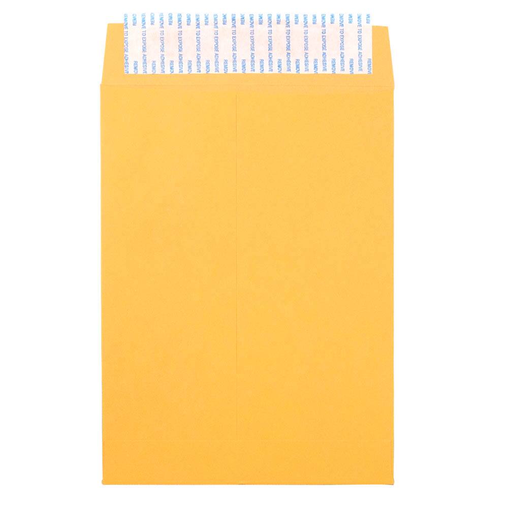JAM Paper 6.5" x 9.5" Brown Kraft Manila Open End Recycled Envelopes, 500ct.