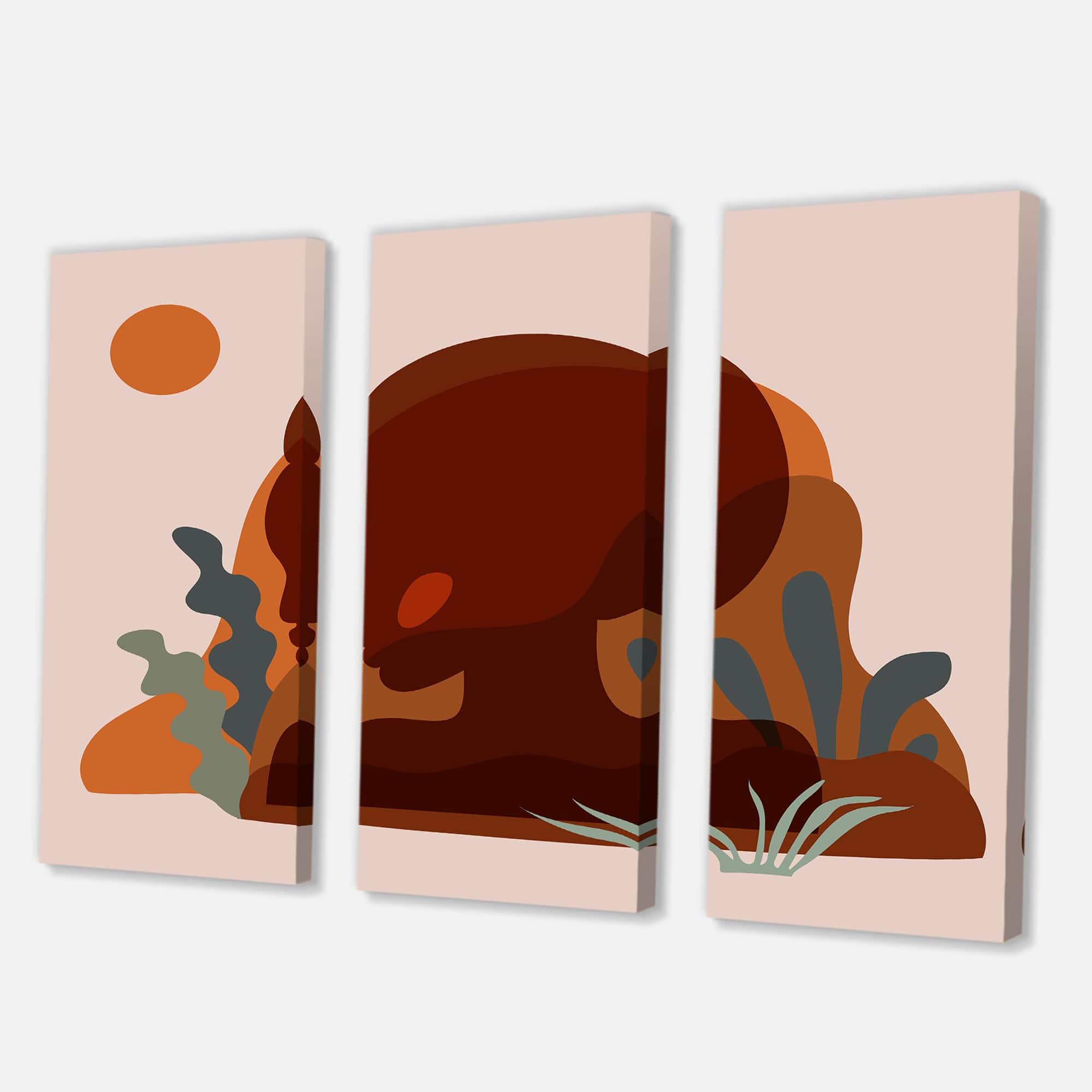 Designart - Minimal Silhouette Of African American Woman