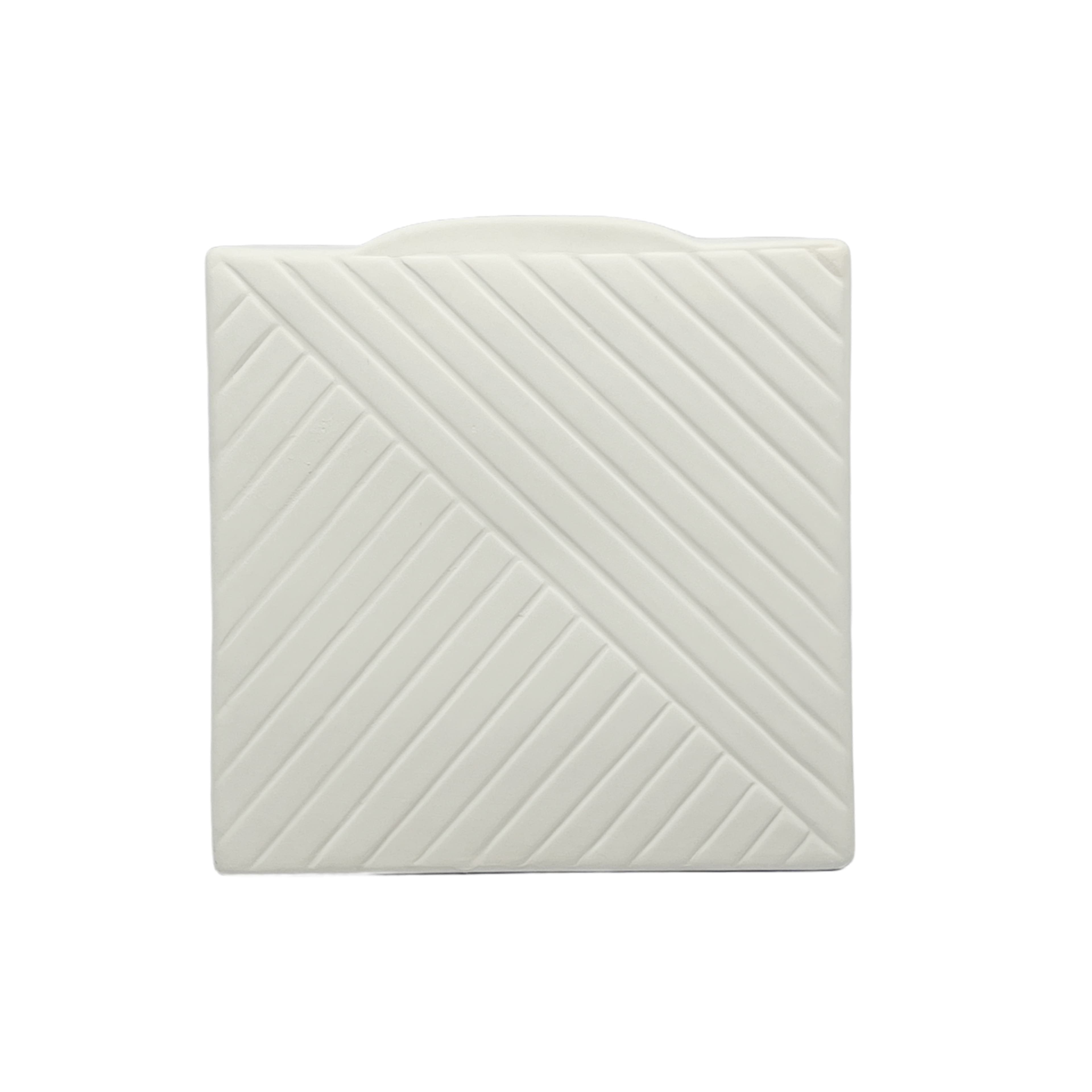 Jonathan Adler x Michaels 6.75" Linear Slant DIY Square Ceramic Vase