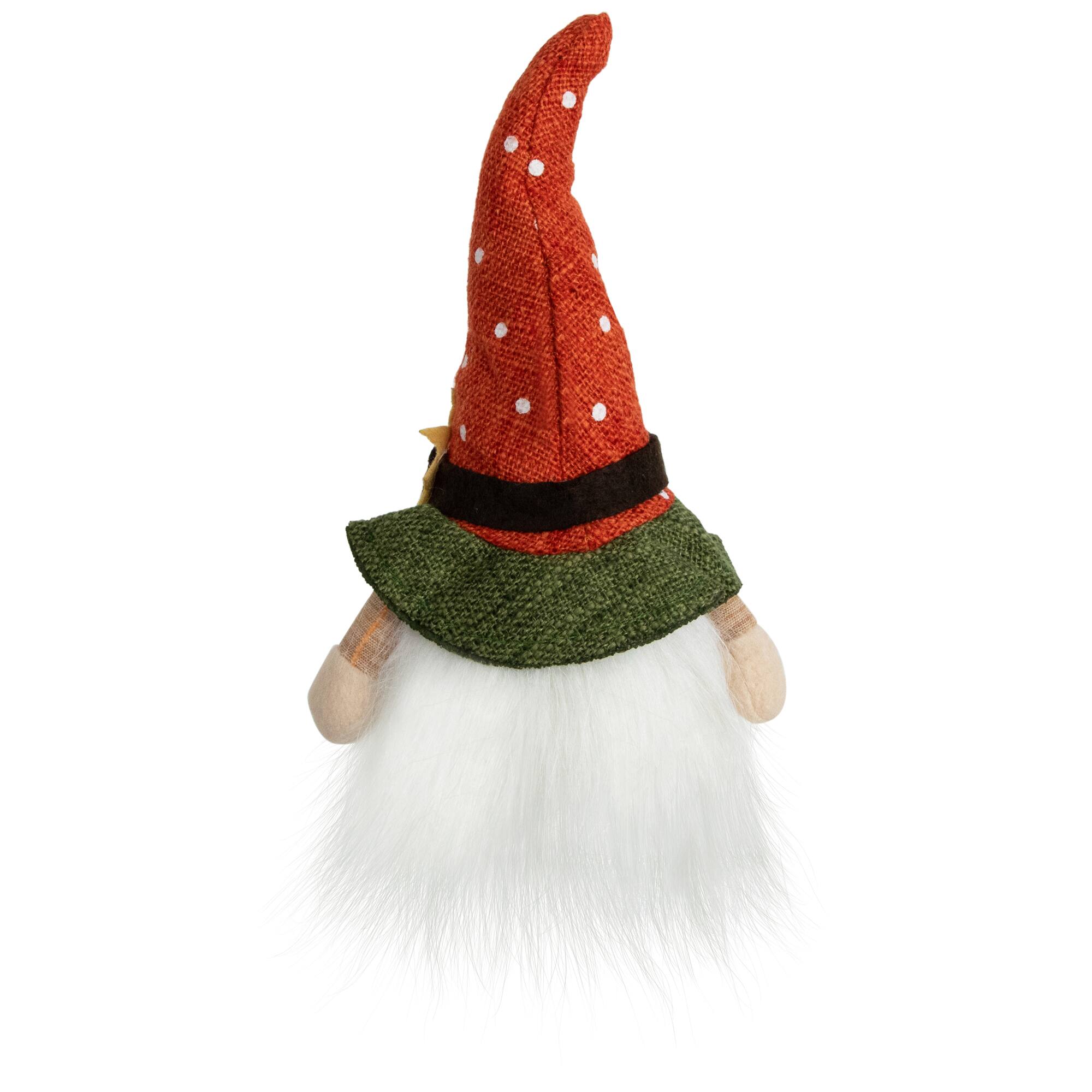 11" Sitting Sunflower Autumn Harvest Tabletop Gnome Figurine