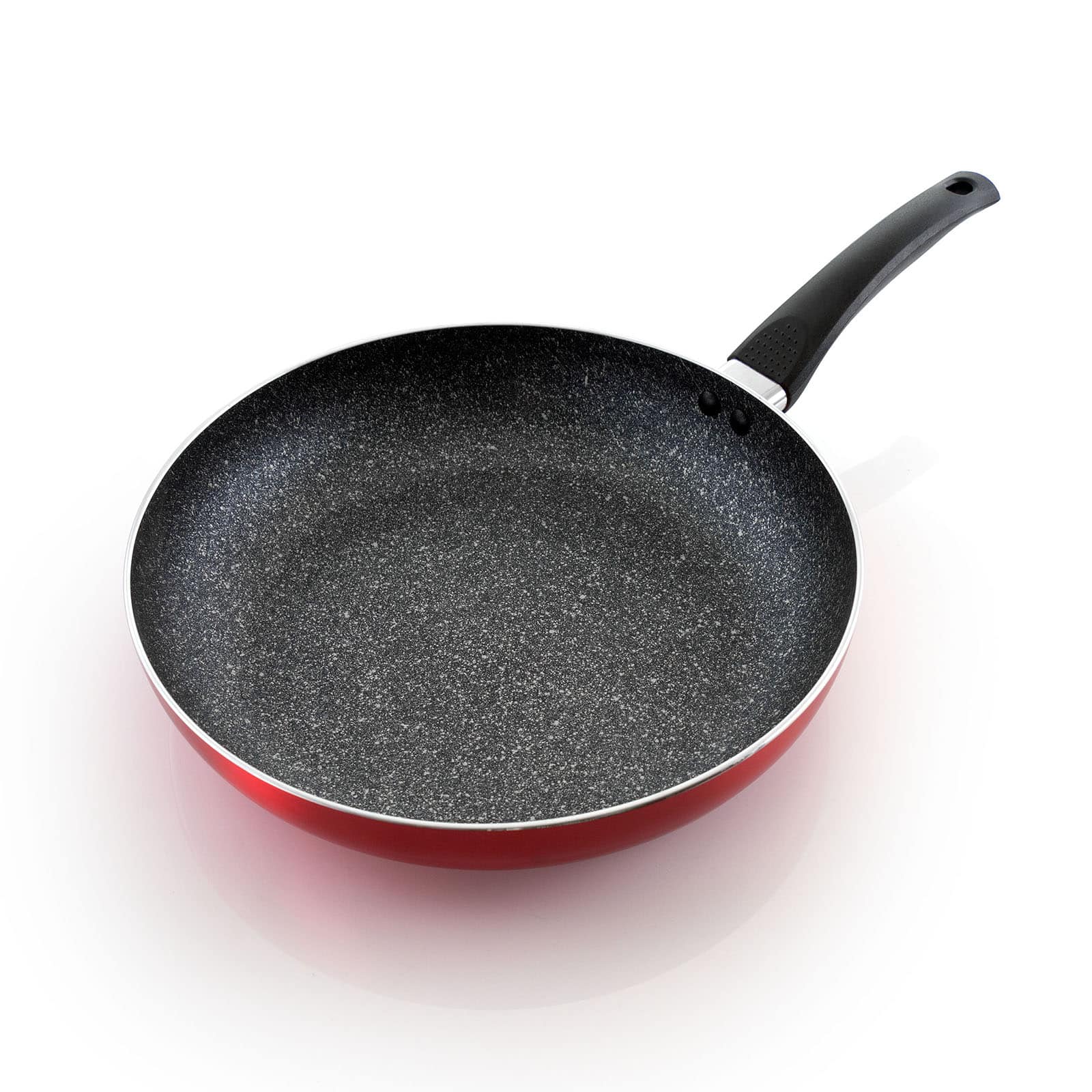 Oster Merrion 12" Red Aluminum Frying Pan With Bakelite Handle