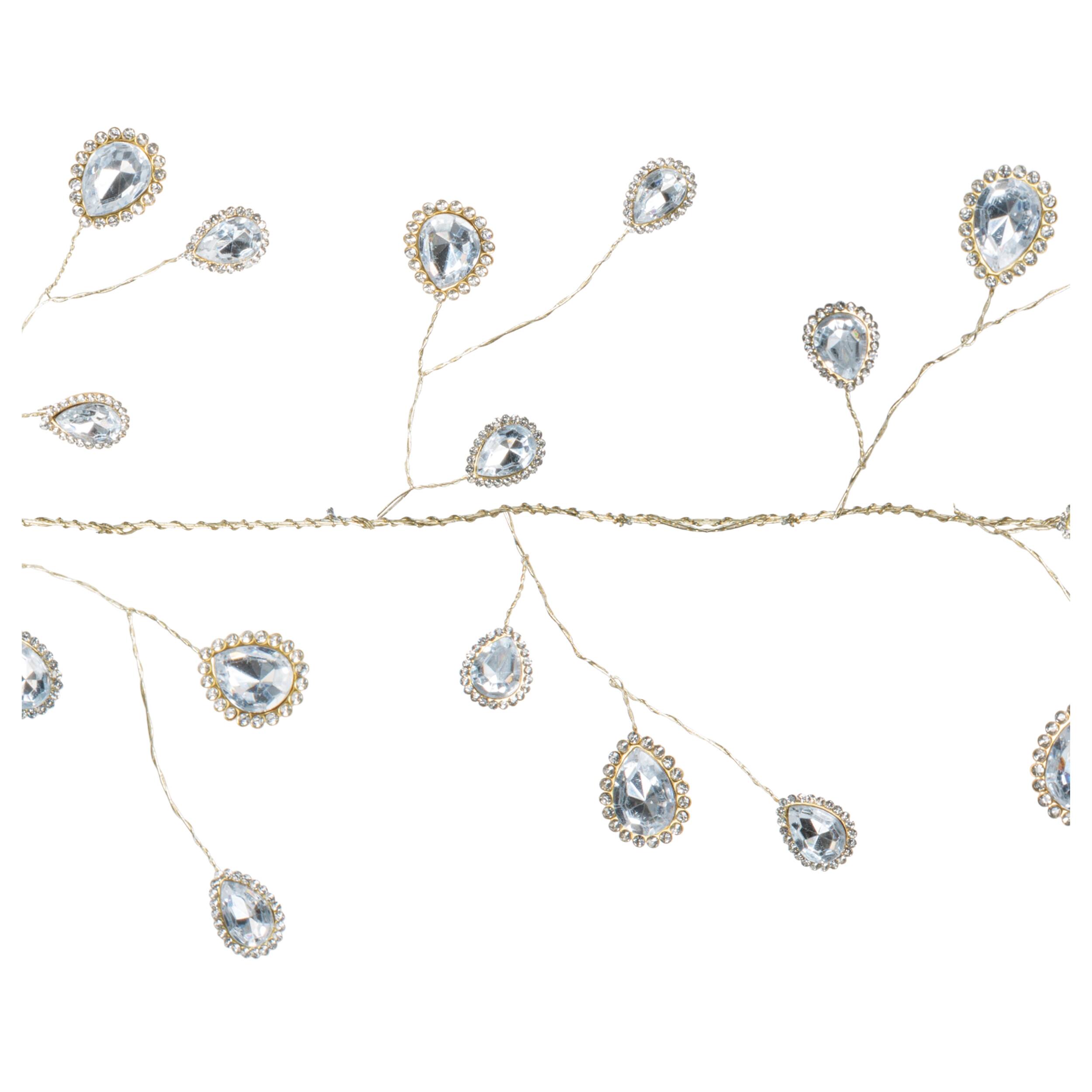 Melrose 5.5ft. Teardrop Jewel Garlands, 2ct.