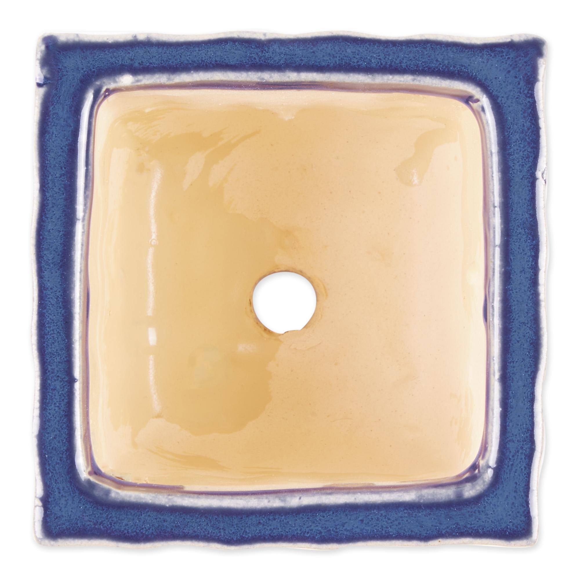 Square Ceramic Small Planter Set