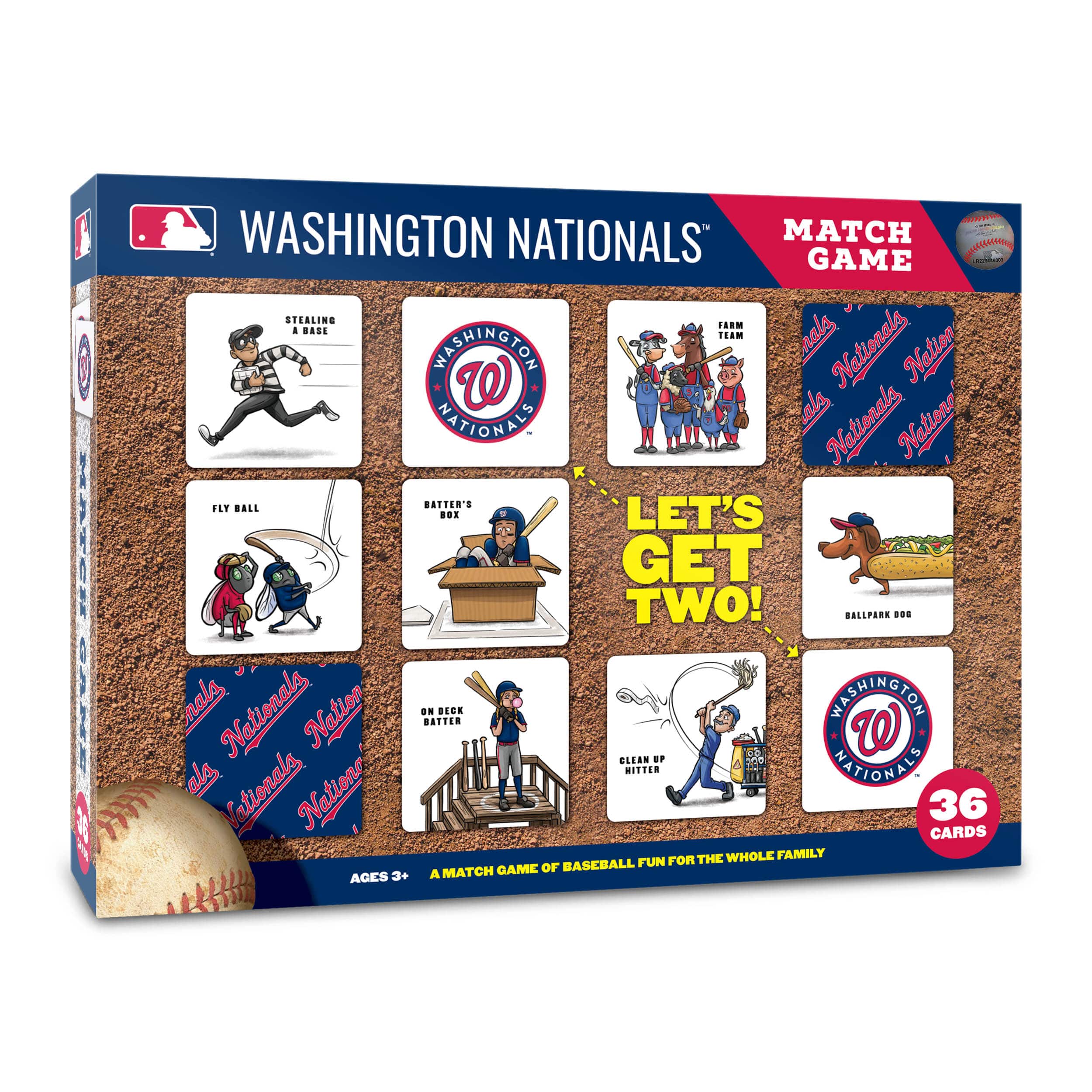 Major League Baseball Licensed Memory Match Game By Youthefan in Washington Nationals | 2.5" x 2.5" | Michaels®