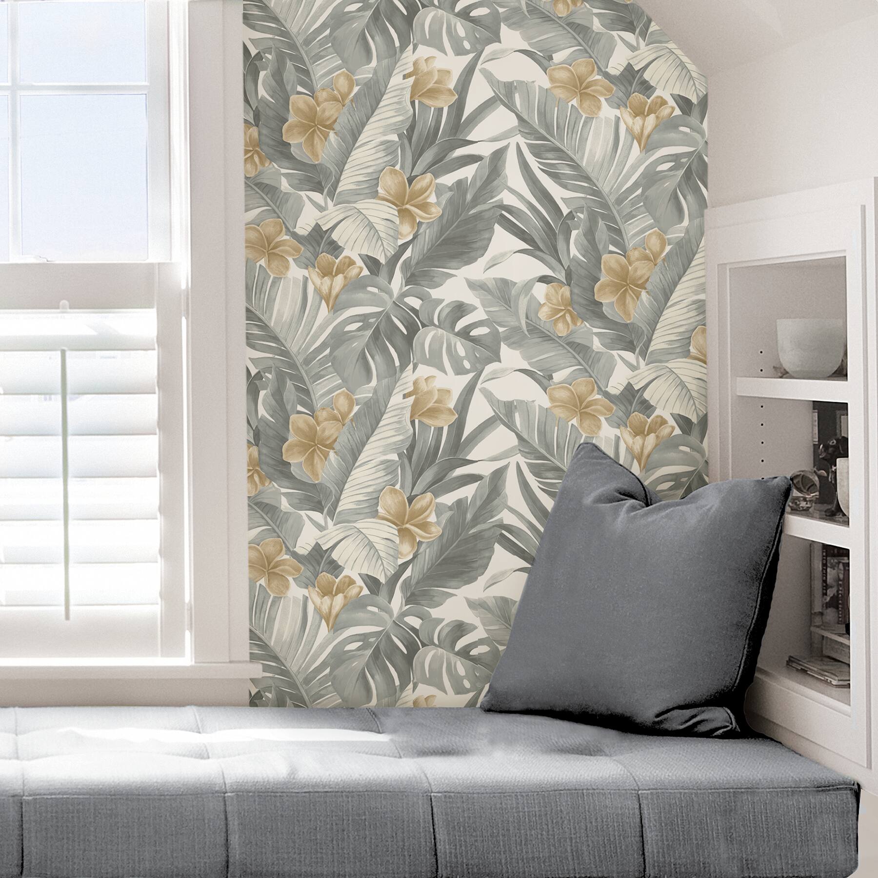 NuWallpaper Neutral Paradise Peel & Stick Wallpaper