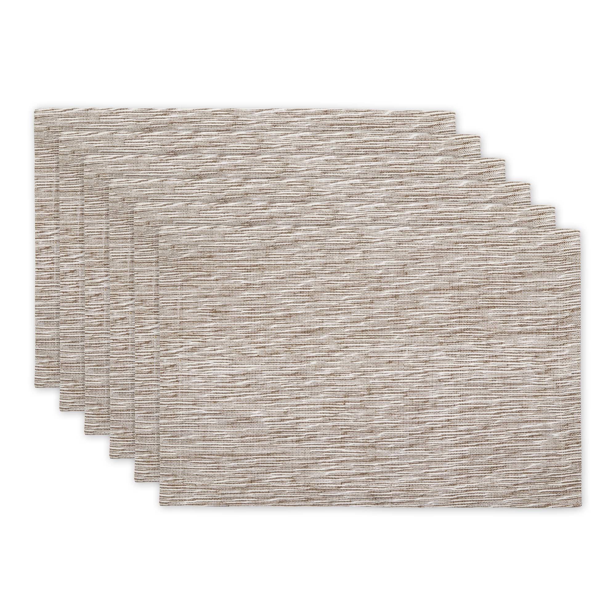 DII® Tonal Recycled Cotton Slubby Rib Placemats, 6ct.