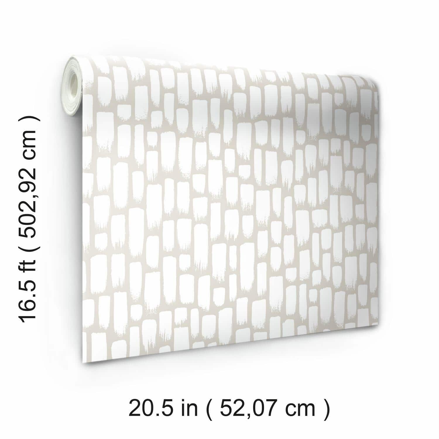 RoomMates Taupe Sumi-E Peel & Stick Wallpaper