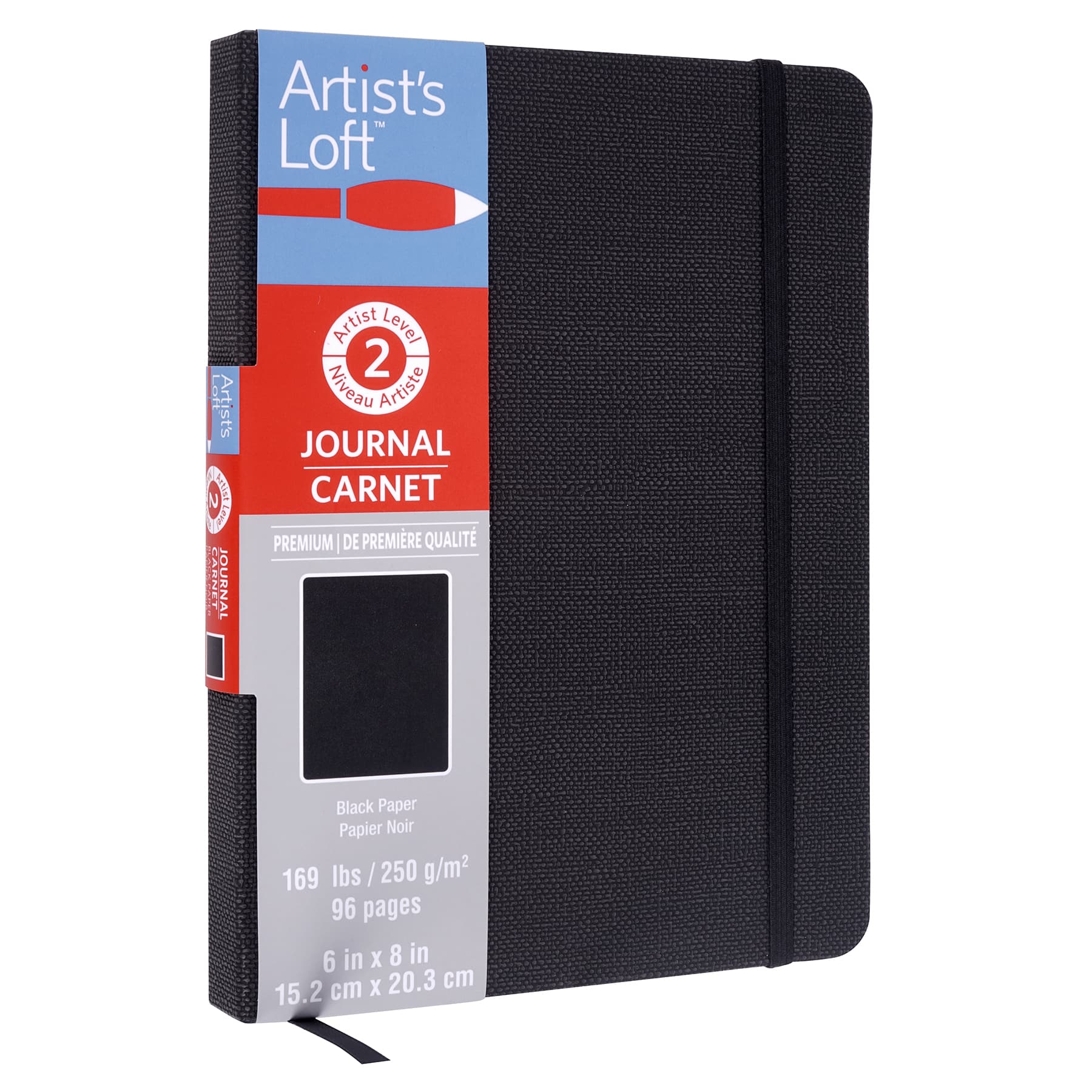 12 Pack: Black Page Premium Hardcover Journal by Artist's Loft™, 6" x 8"