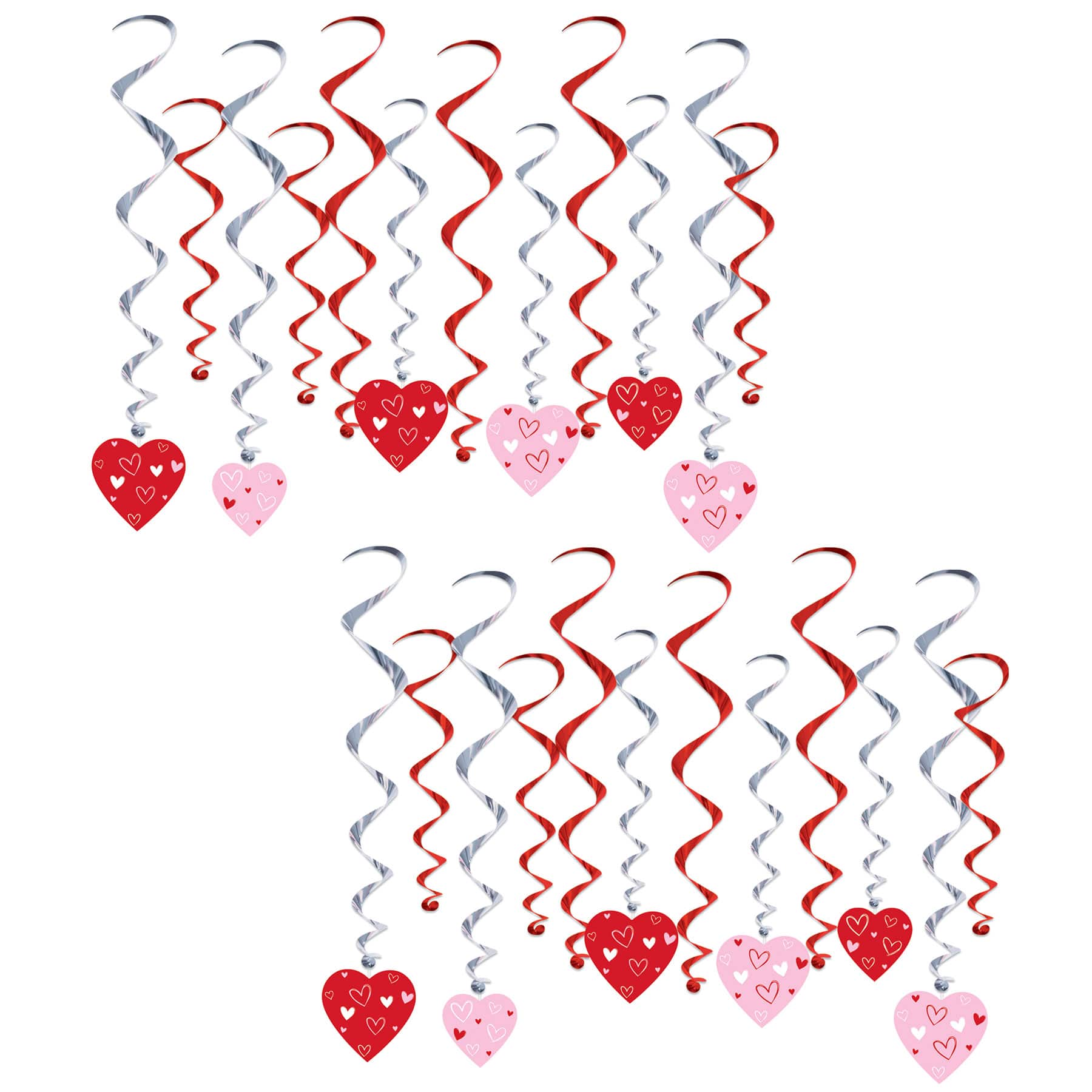 Beistle Valentine's Day Heart Whirls, 24ct.