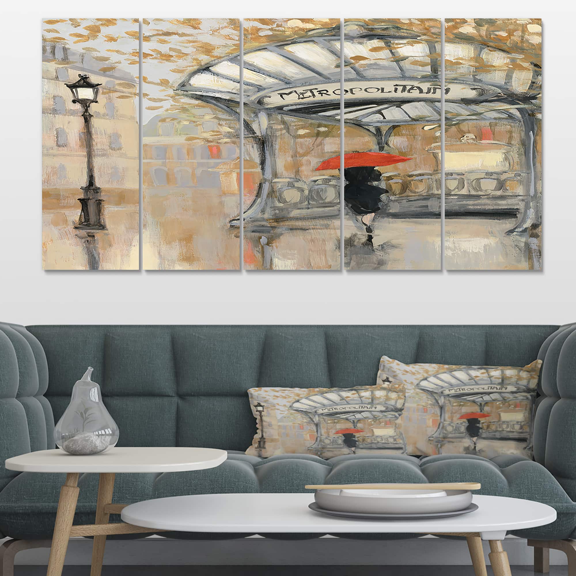 Designart - Love in Paris IV - Romantic French Country Canvas Artwork 