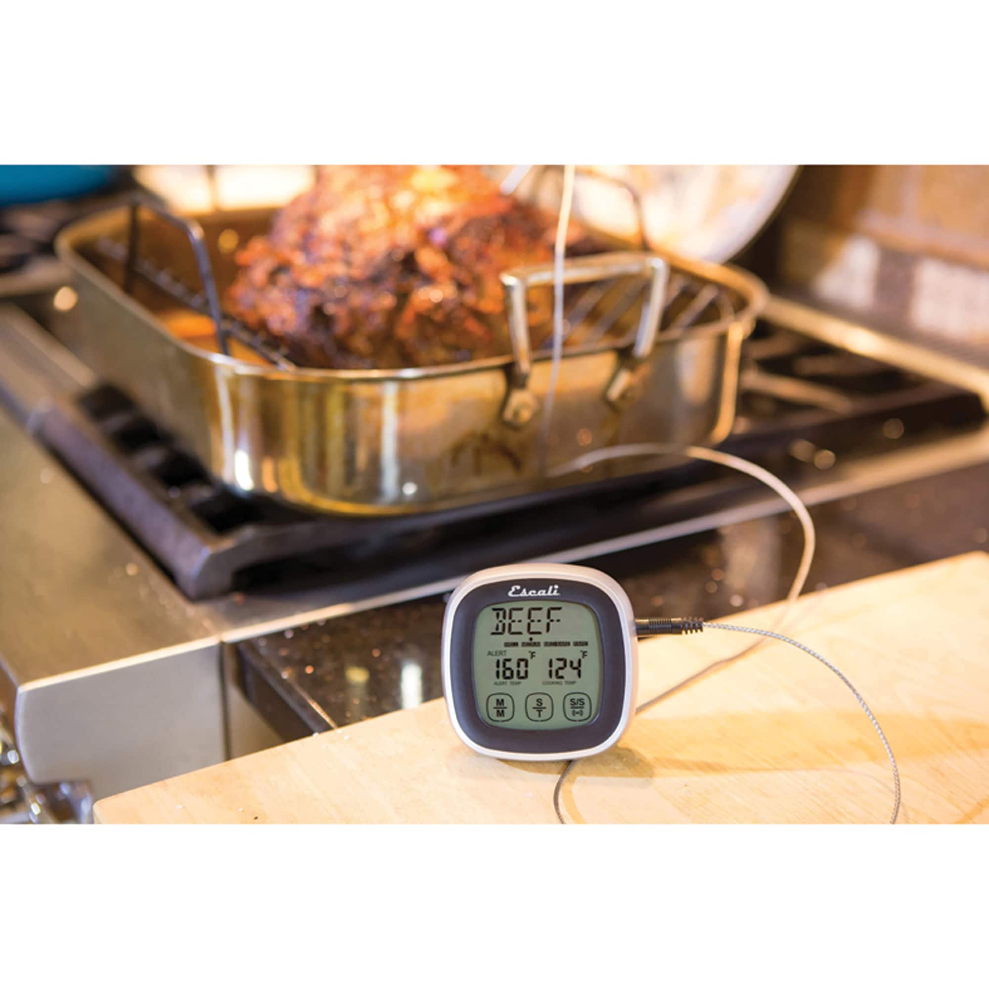 Escali Black Touch Screen Thermometer & Timer