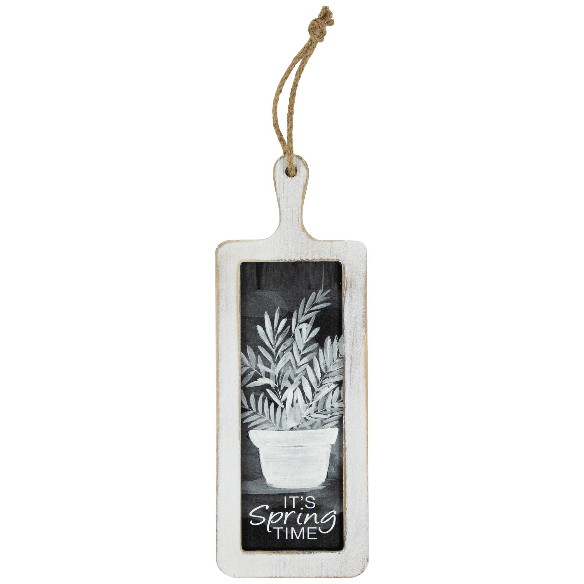 10.5" It's Spring Time Floral Cutting Board Wall Decoration