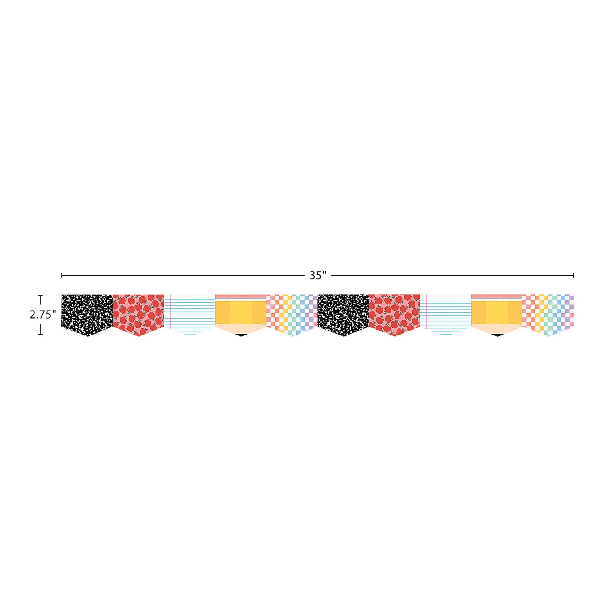 Teacher Created Resources® Cool for School Die-Cut Border Trim, 6 Packs of 12