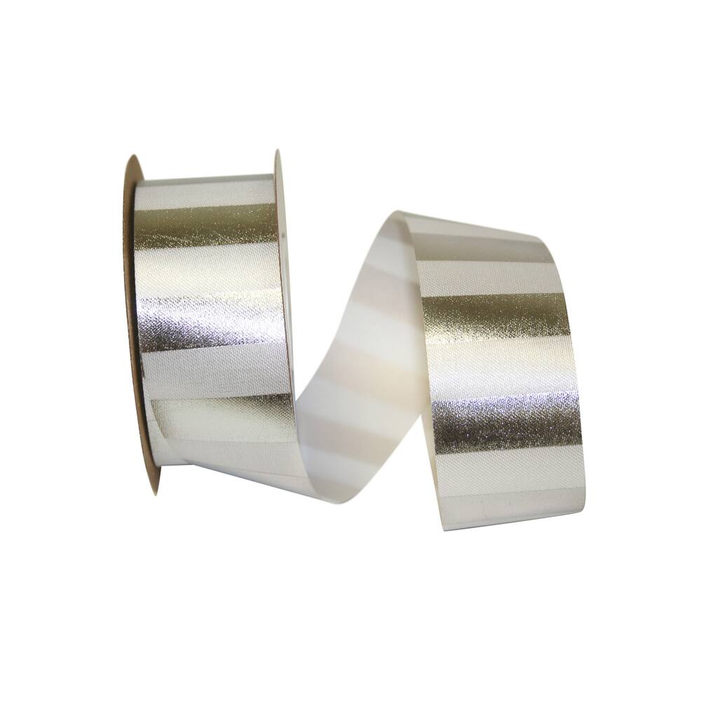 Reliant 1.375" x 25yd. Cabana Stripe Ribbon