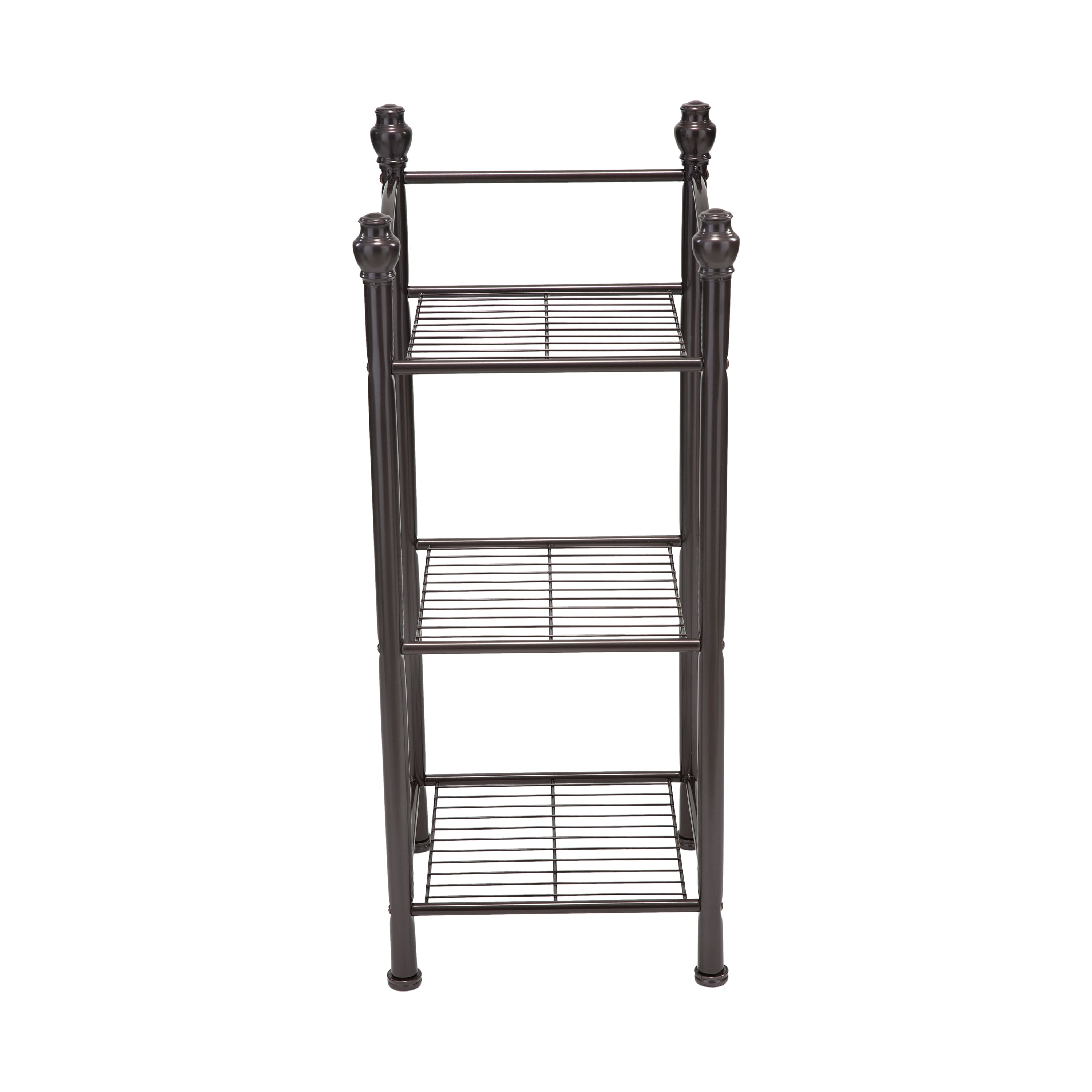 Organize It All 30" Belgium Oil Rubbed Bronze 3-Tier Shelving Tower