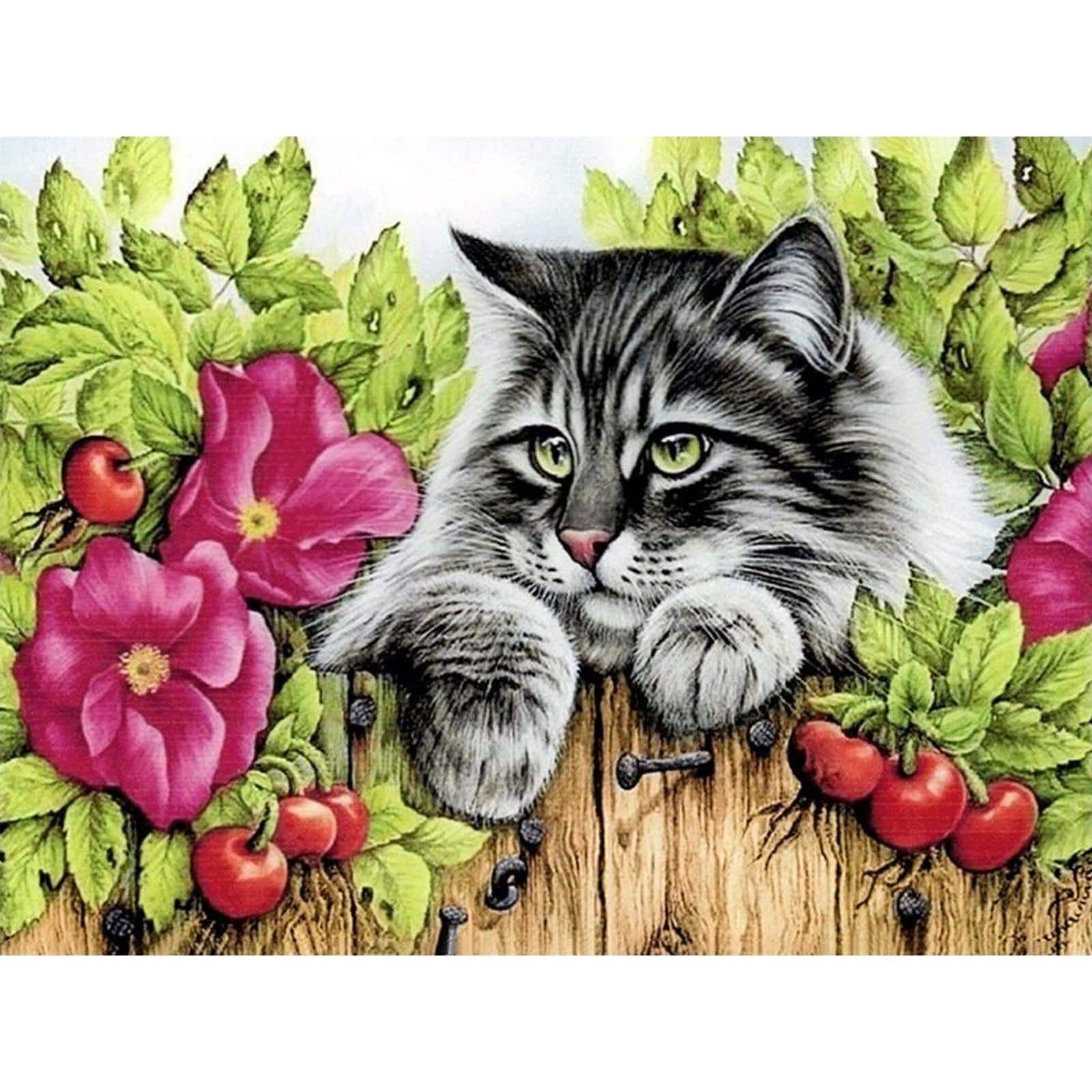 Crafting Spark Rose Hedge Diamond Painting Kit