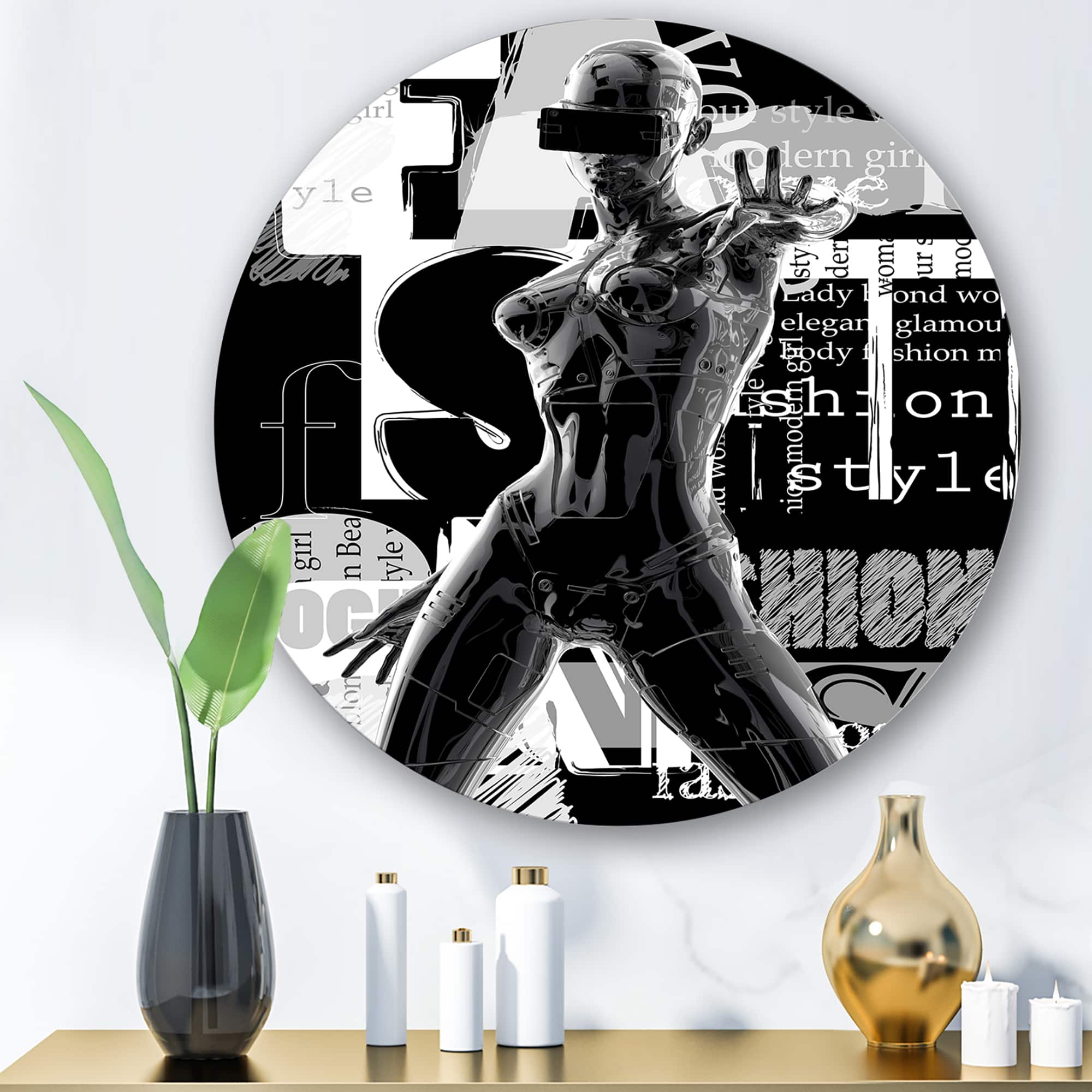 Designart - Monochrome Cyborg Body II