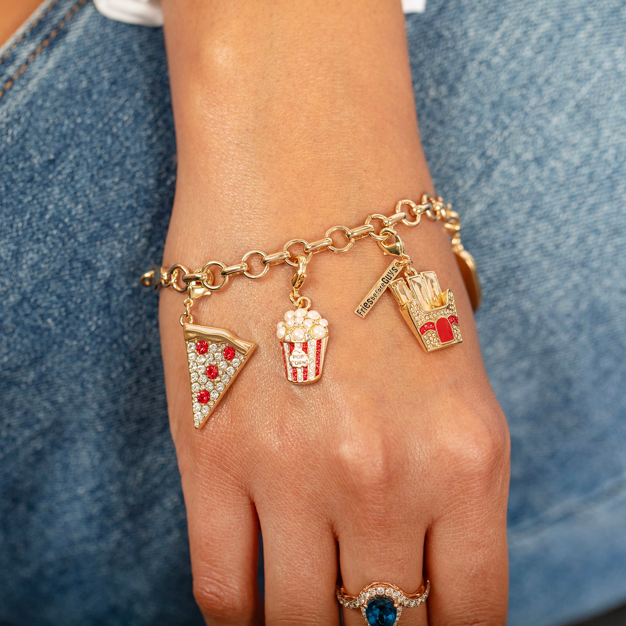 Pizza Slice Austrian Crystal Charm by Bead Landing™
