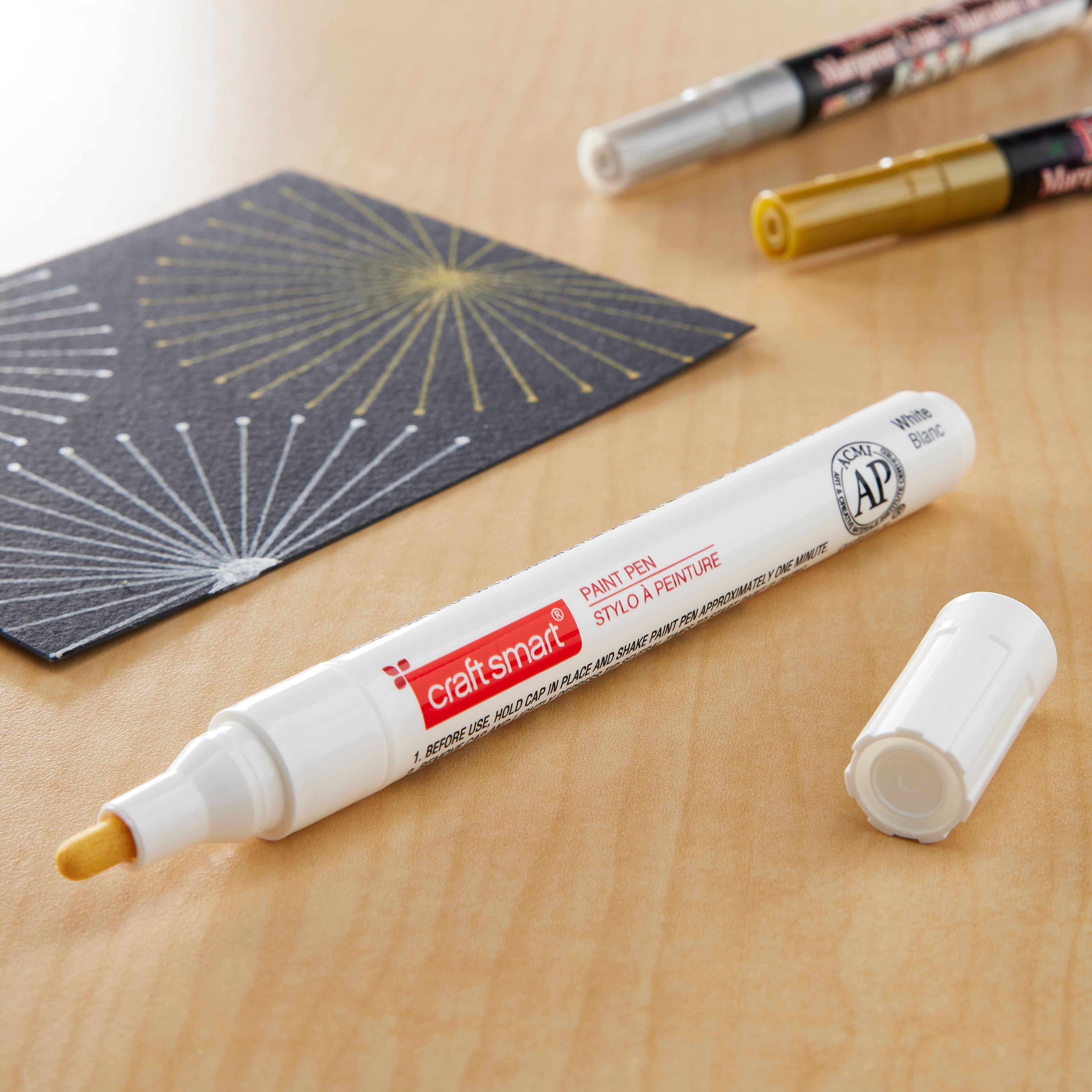 12 Pack: White Broad Line Paint Pen by Craft Smart®