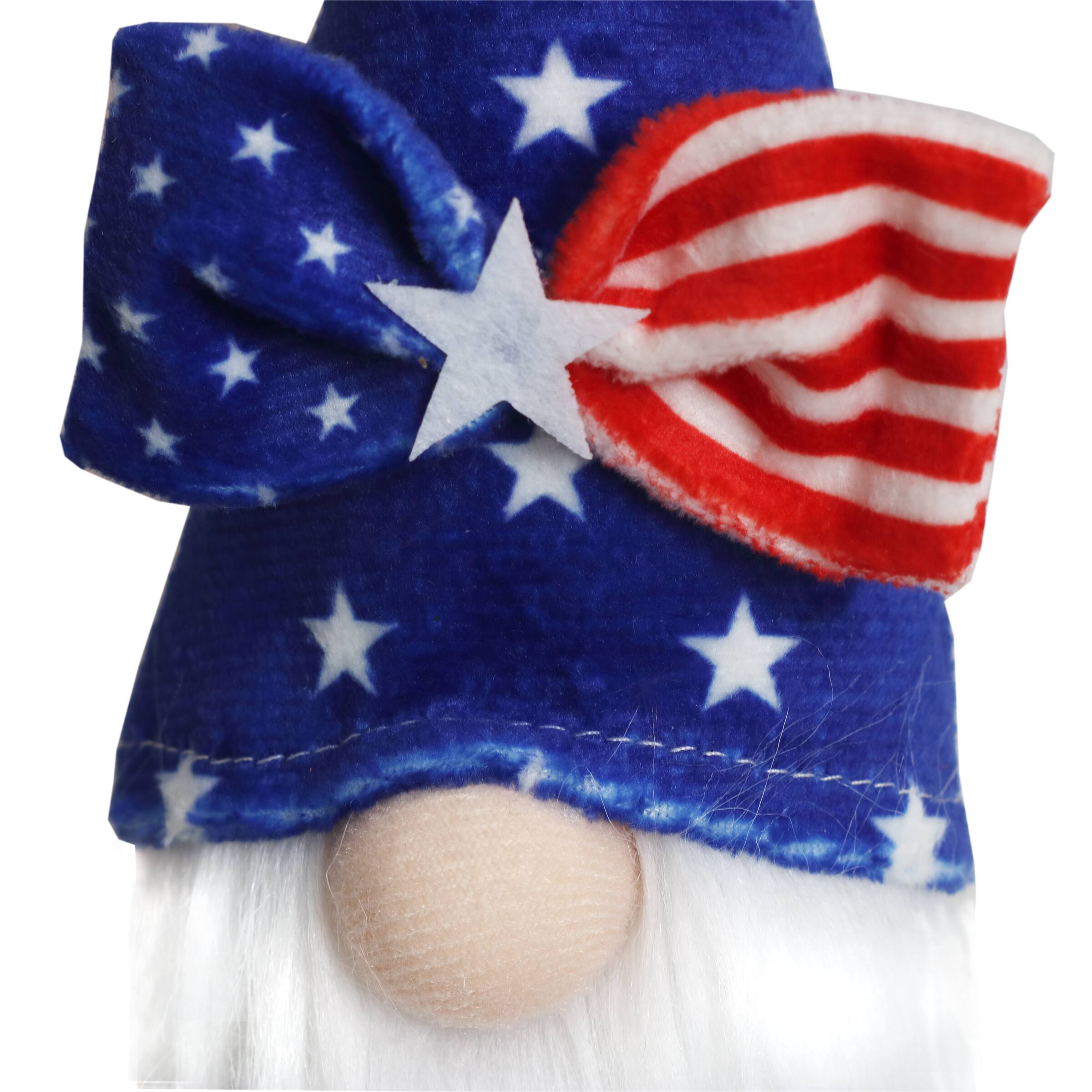 6ft. Patriotic Flags & Blue Gnomes Garland