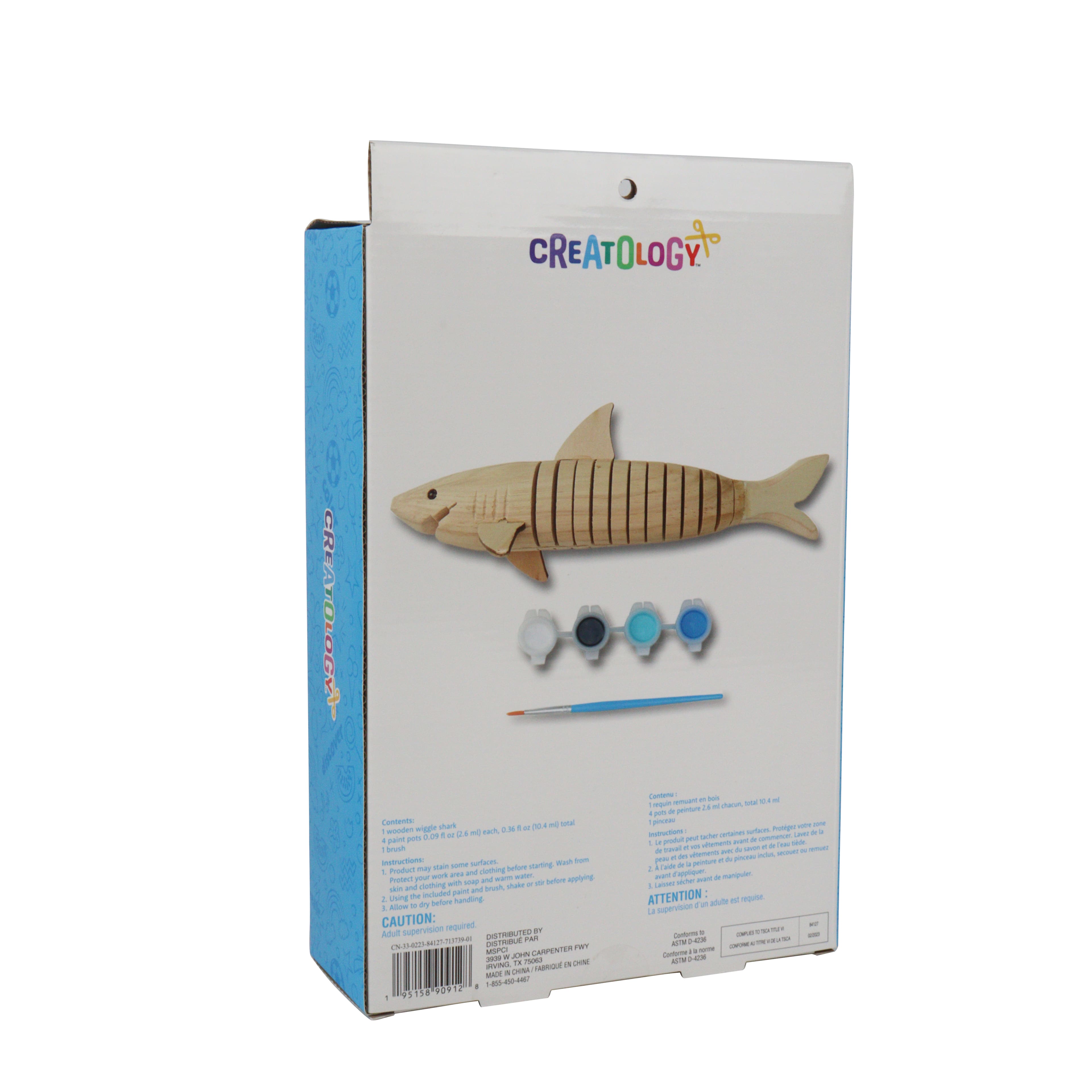 12 Pack: Wooden Wiggle Shark Kit by Creatology™