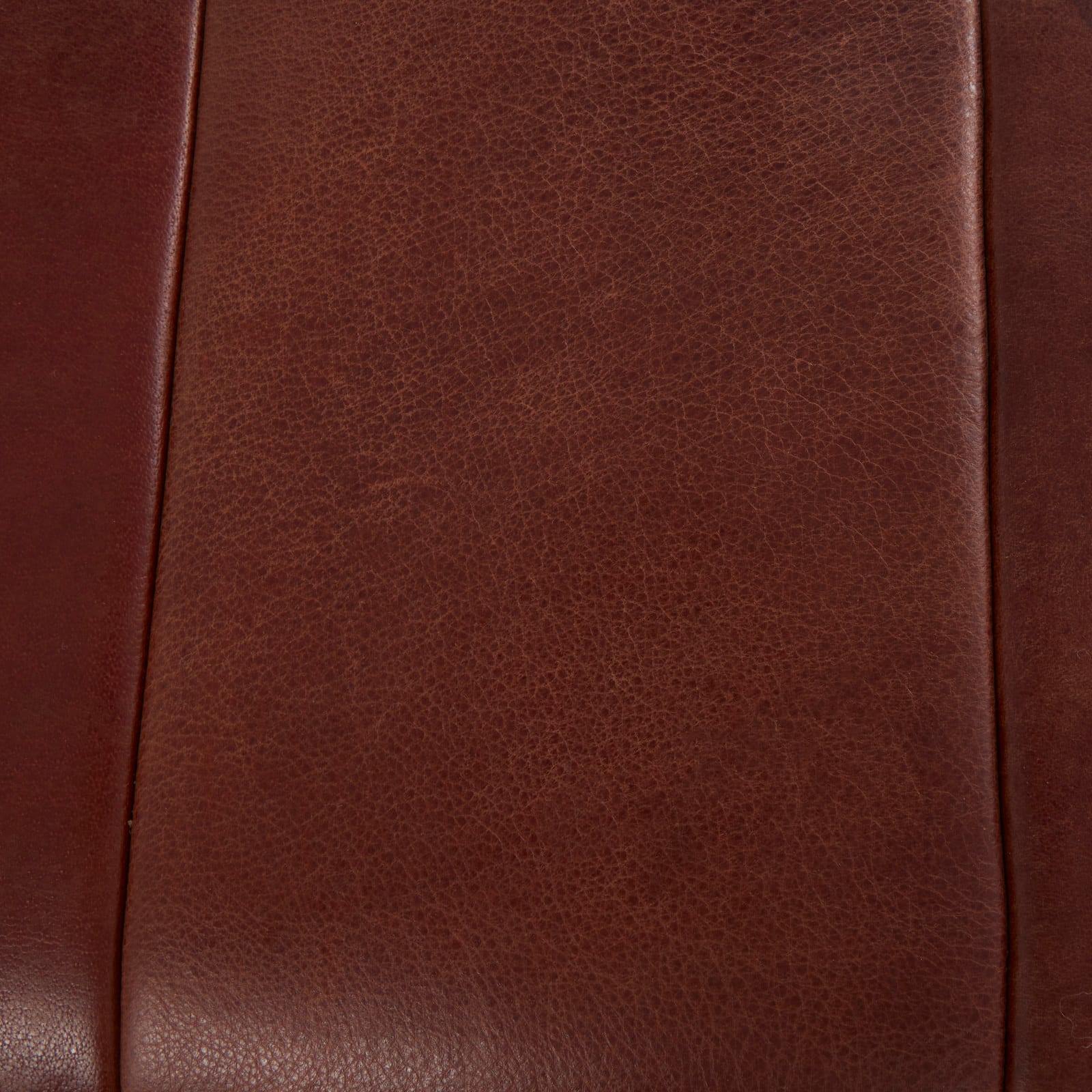 4ft. Brown Leather Upholstered Bench