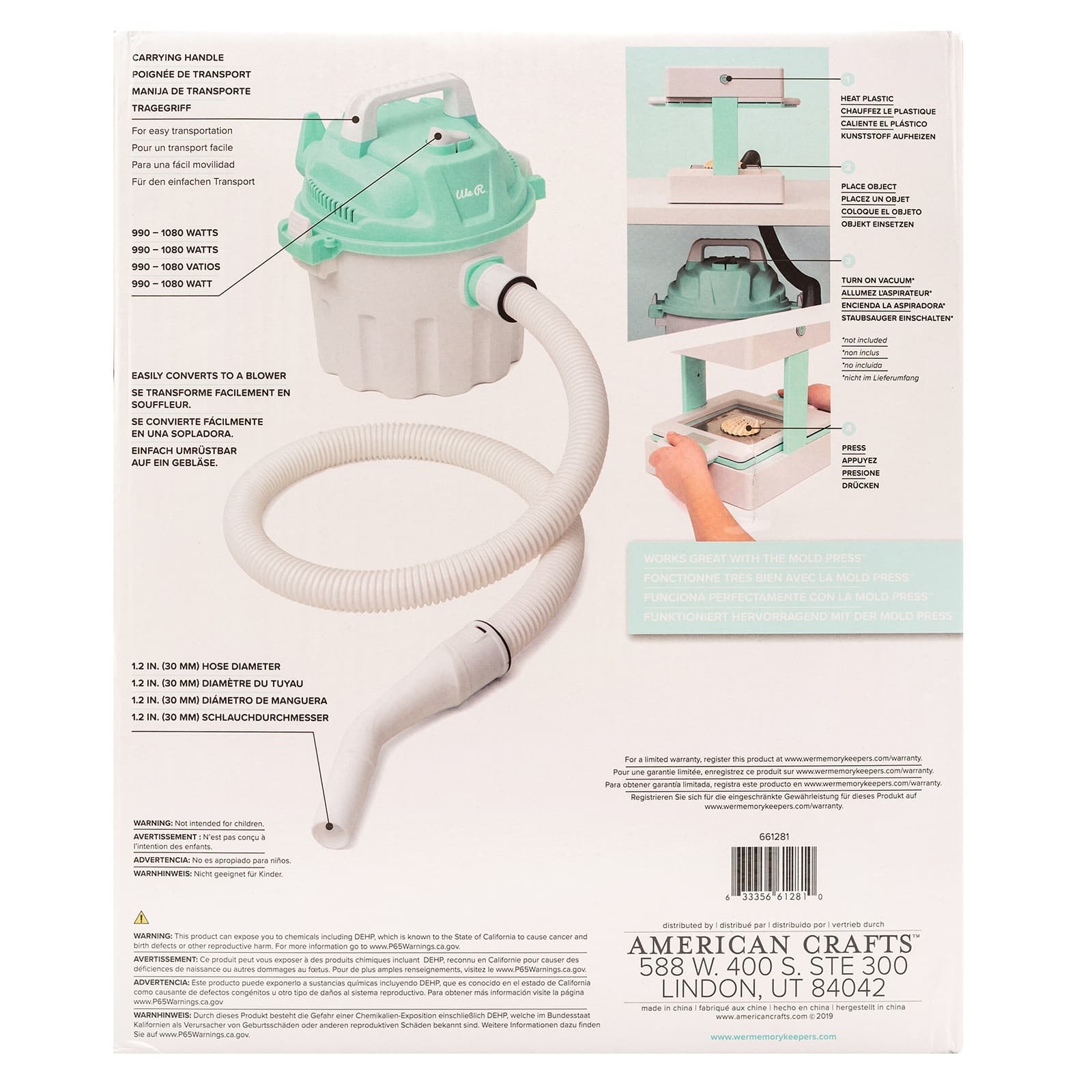 We R Memory Keepers® Mold Press Wet/Dry Vacuum