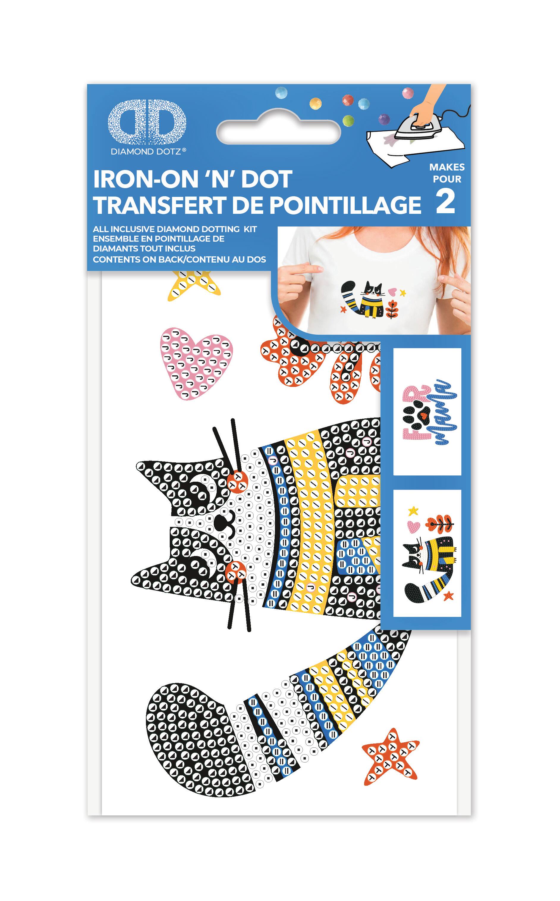 Diamond Dotz® Cat & Fur Mama Iron-On 'n' Dot Kit