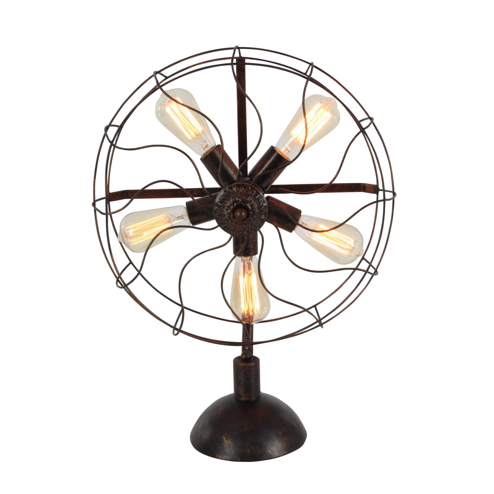 24" Black Metal Industrial Table Lamp
