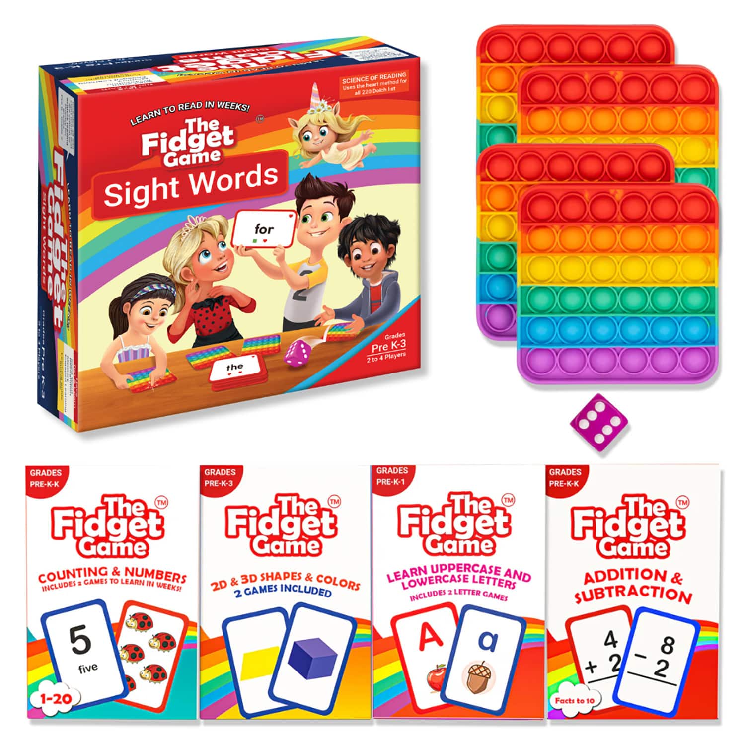 The Fidget Game Kindergarten Learning Bundle Set