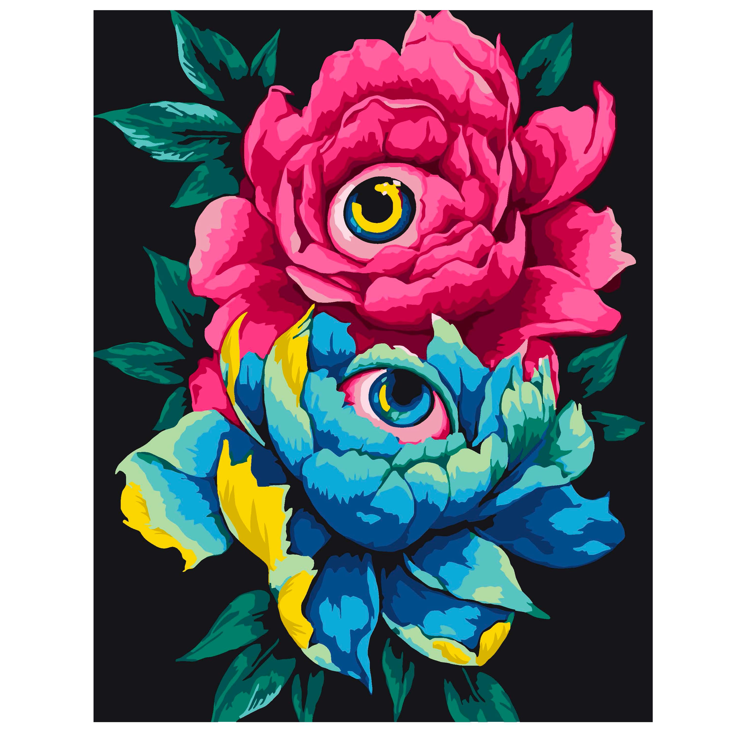 11" x 14" Flower Eyes Paint-by-Number Kit by Artist's Loft®