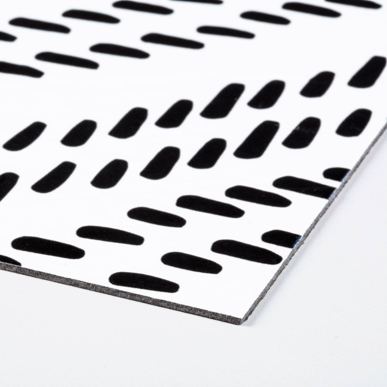 RoomMates Santorini Black & White Peel & Stick Floor Tile