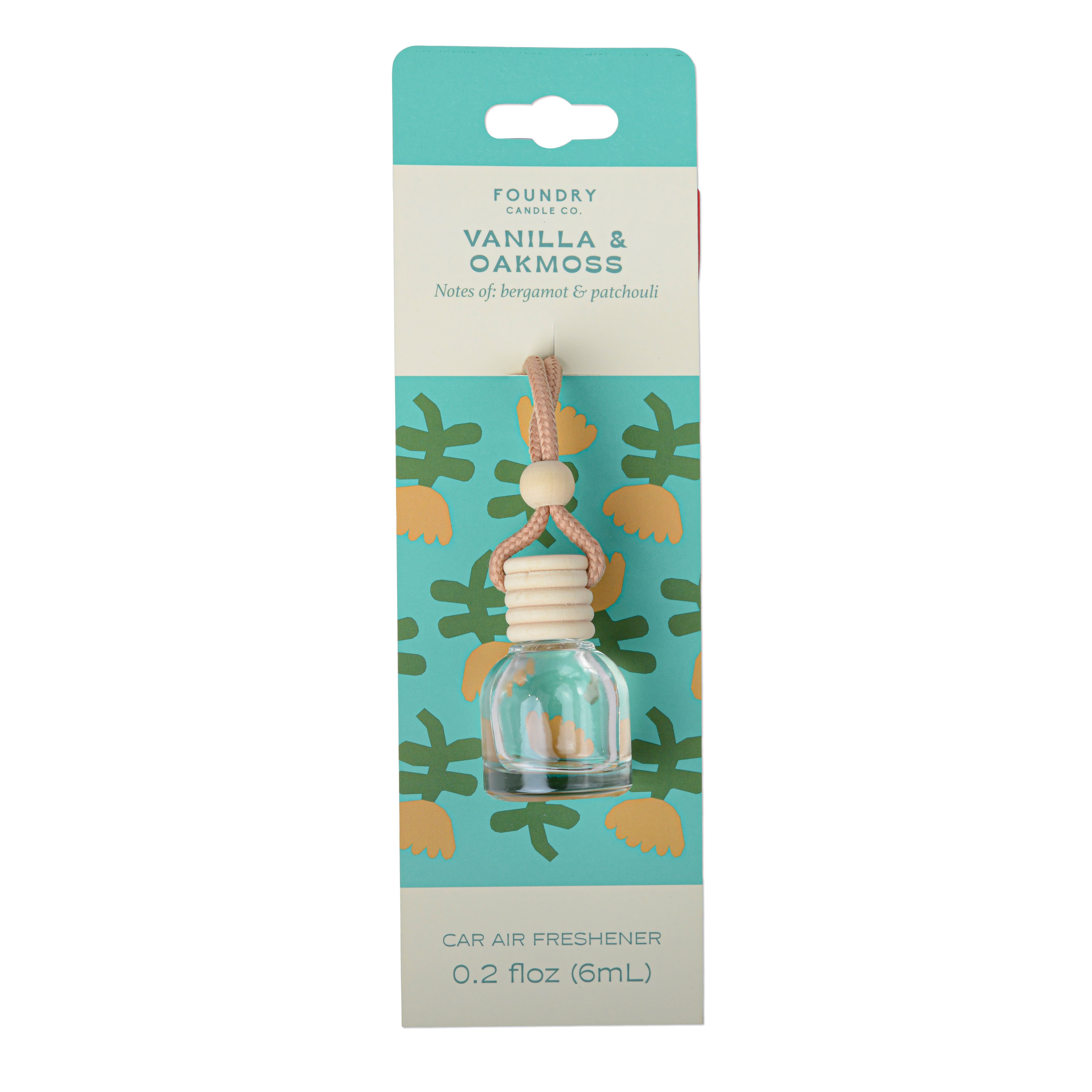 Foundry Candle Co. Vanilla & Oakmoss Car Air Freshener