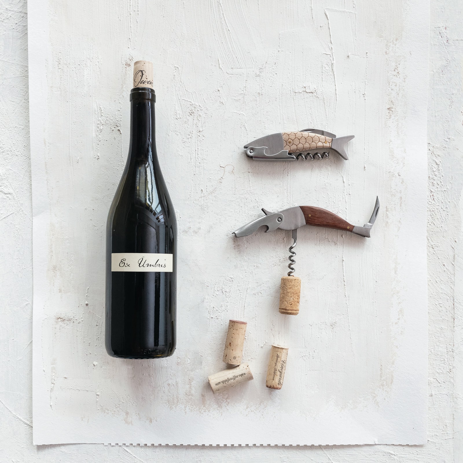 Hello Honey® 4.75" Natural Merbau Wood Bird Bottle Opener