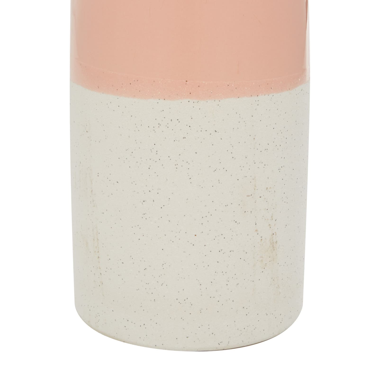 Pink Ceramic Modern Vase, 11" x 5" x 5"