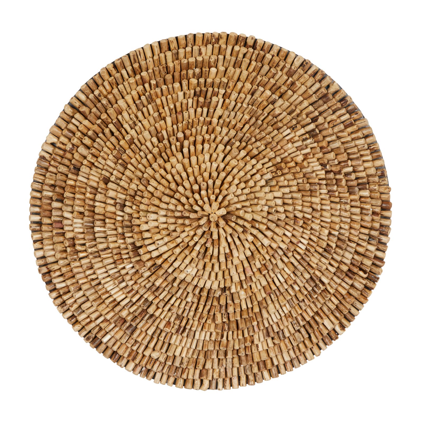 Brown Overlapping Reclaimed Wood Wall Décor