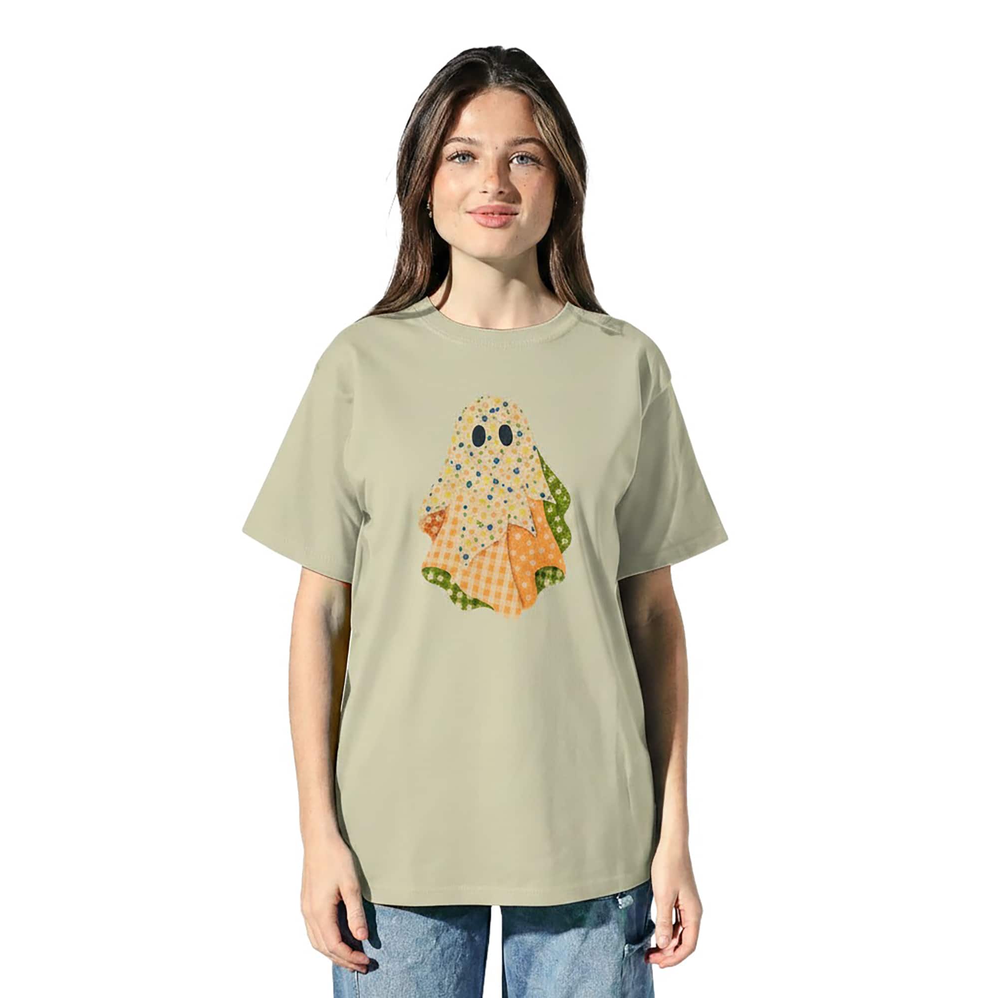 Patchwork Ghost Adult T-Shirt