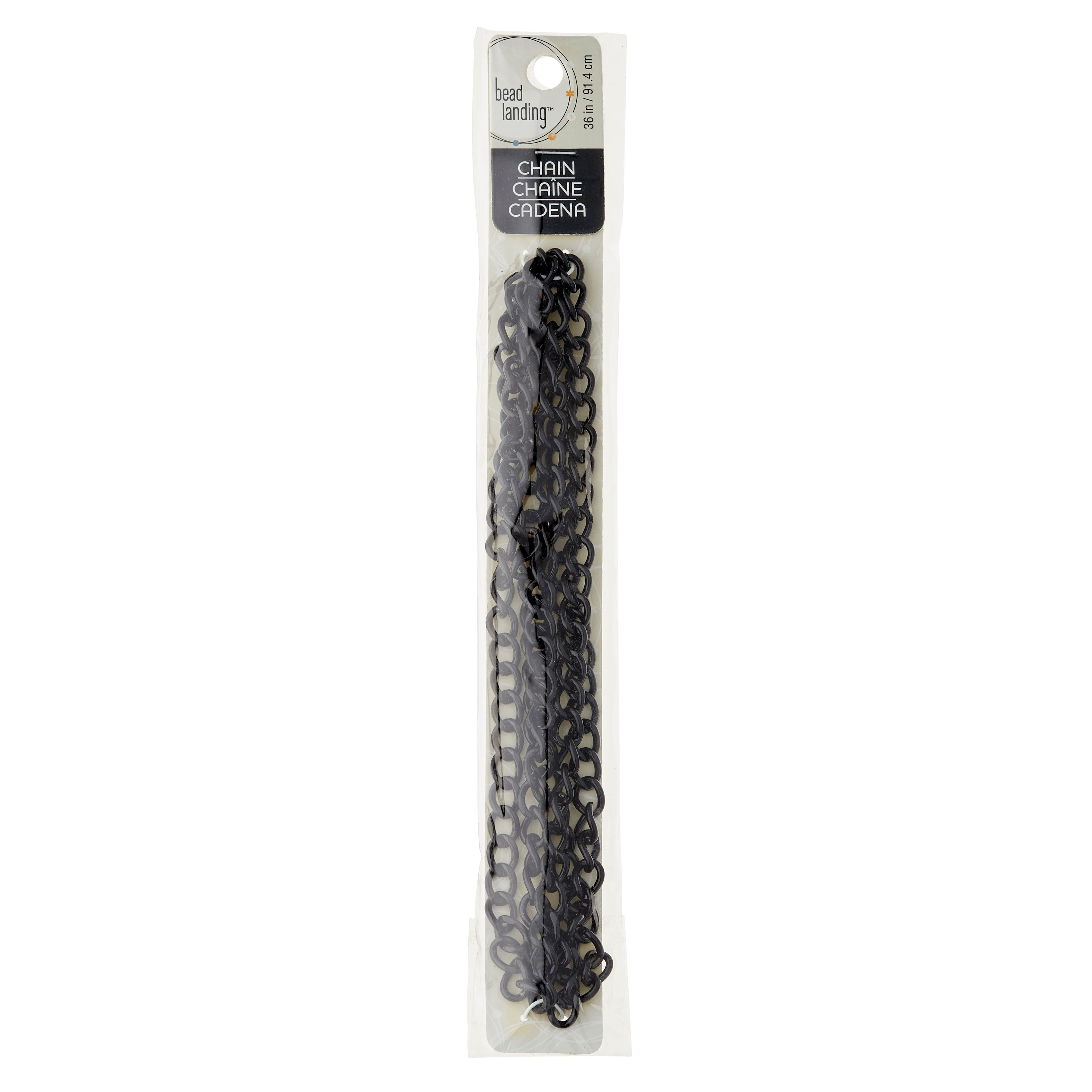 12 Pack: 36" Black Small Figure 8 Chain by Bead Landing™