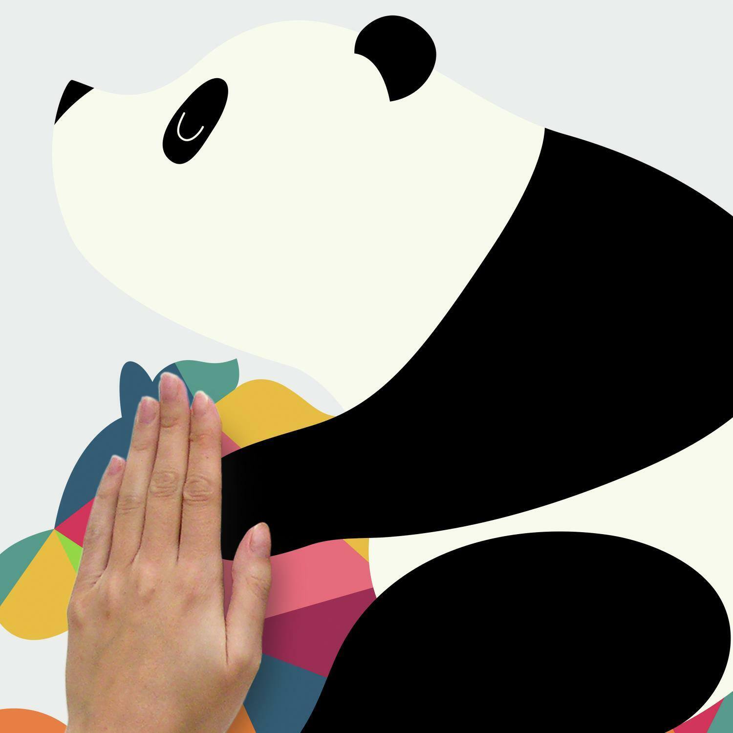 RoomMates Andy Westface Panda Nursery Peel & Stick Giant Wall Decals
