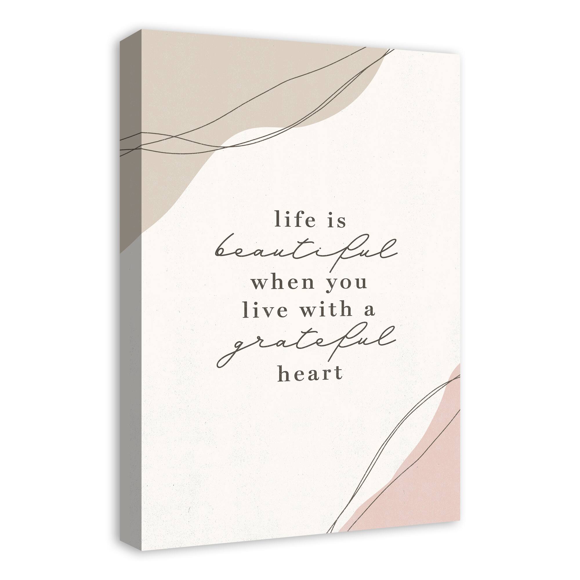 Grateful Heart 16" x 24" Canvas Wall Art