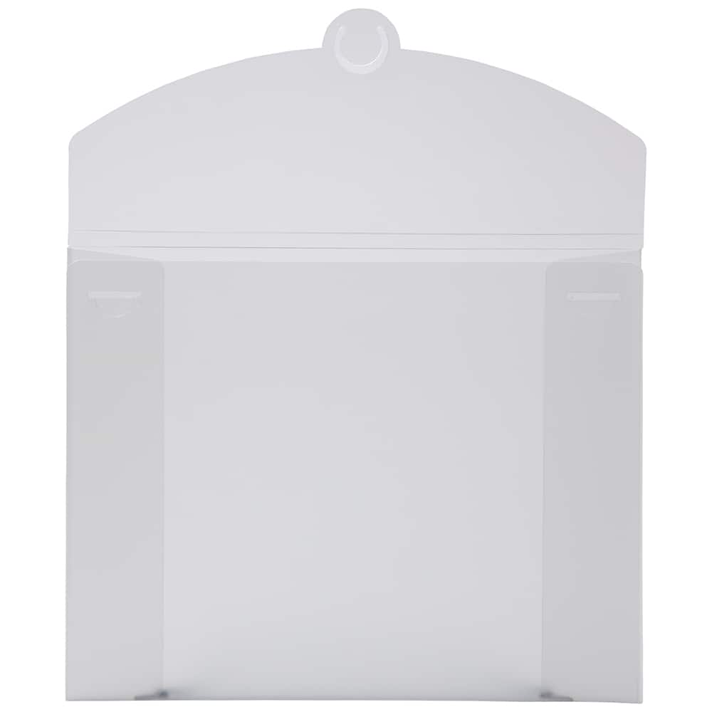 JAM Paper Clear Frosted 9.5" x 12" Plastic Portfolio