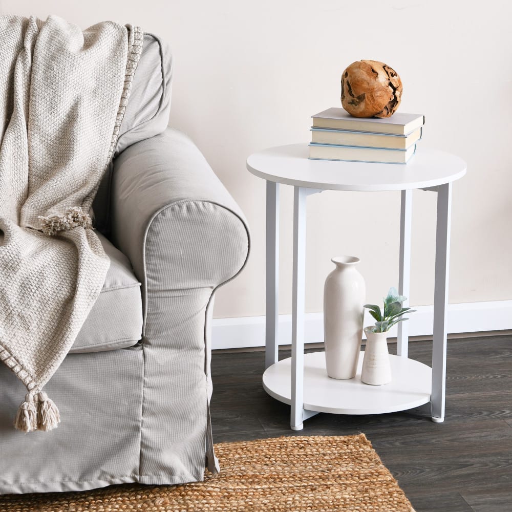 Household Essentials Jamestown 24" Round End Table