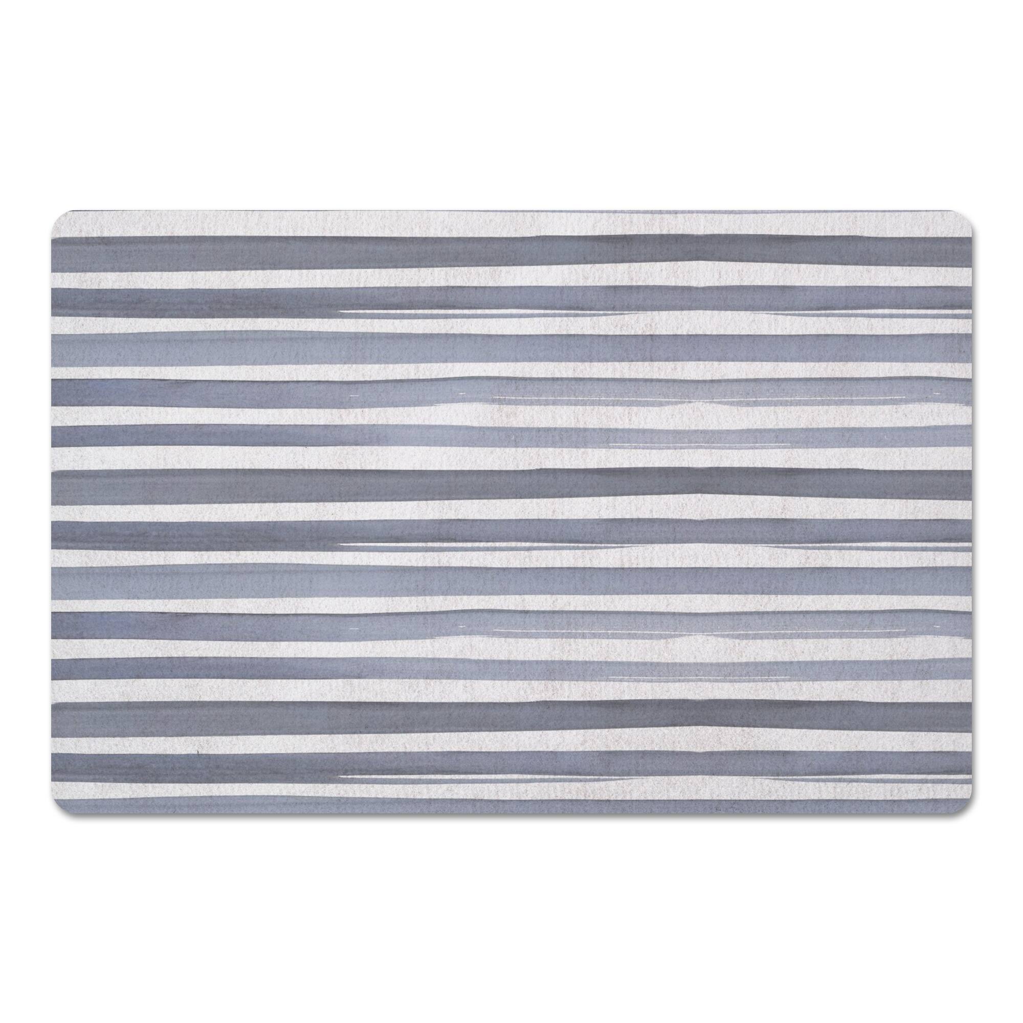 Watercolor Stripes Floor Mat