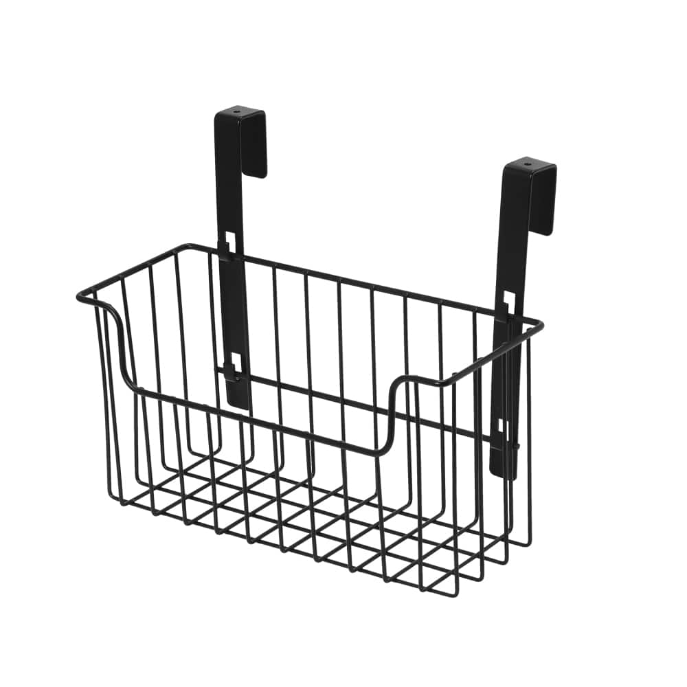 Household Essentials Over the Door Cut Out Metal Basket