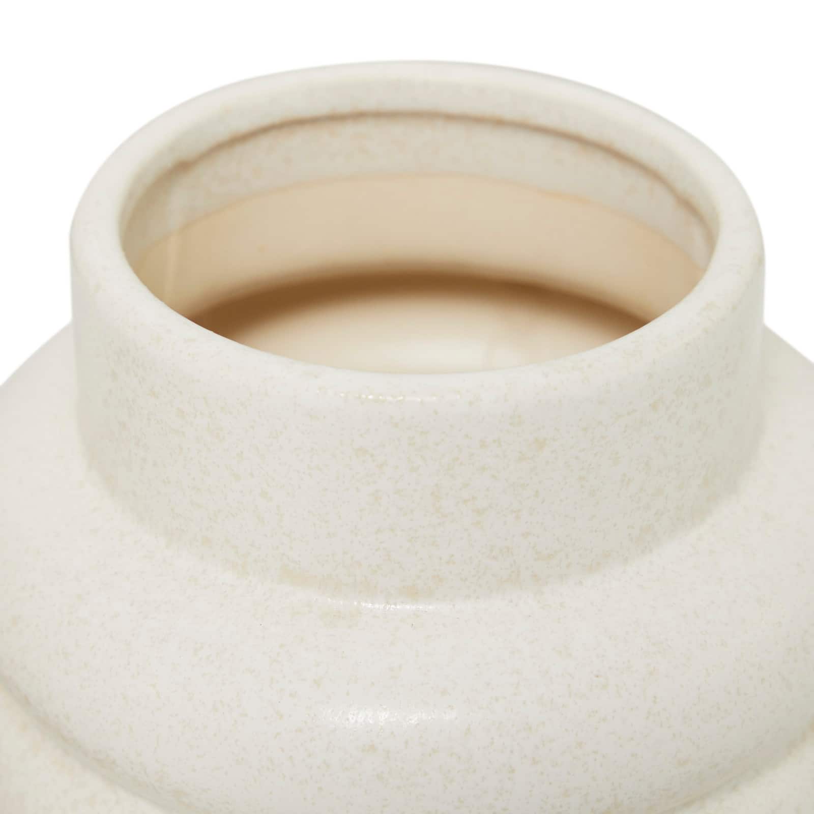 CosmoLiving by Cosmopolitan Ceramic Vase with Ring Ribbing Set of 2 16