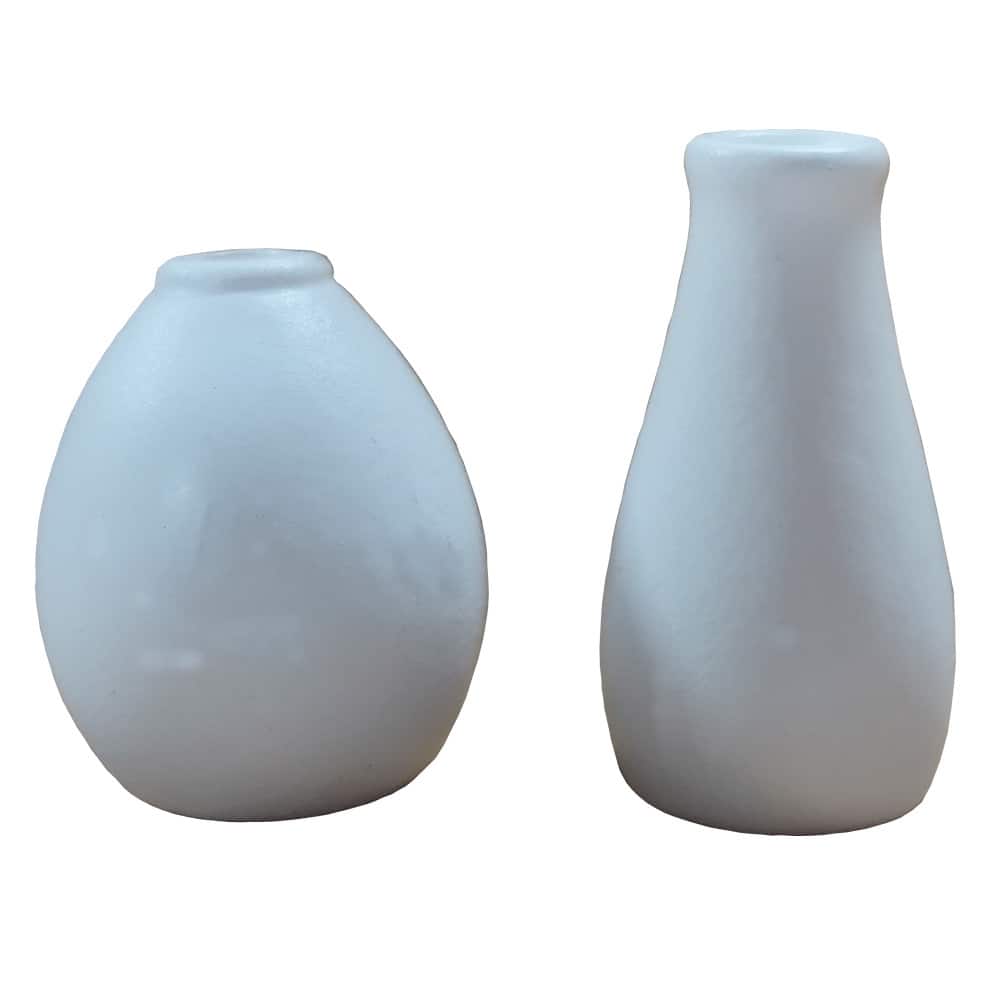 Miniature White Vase Set by Make Market®